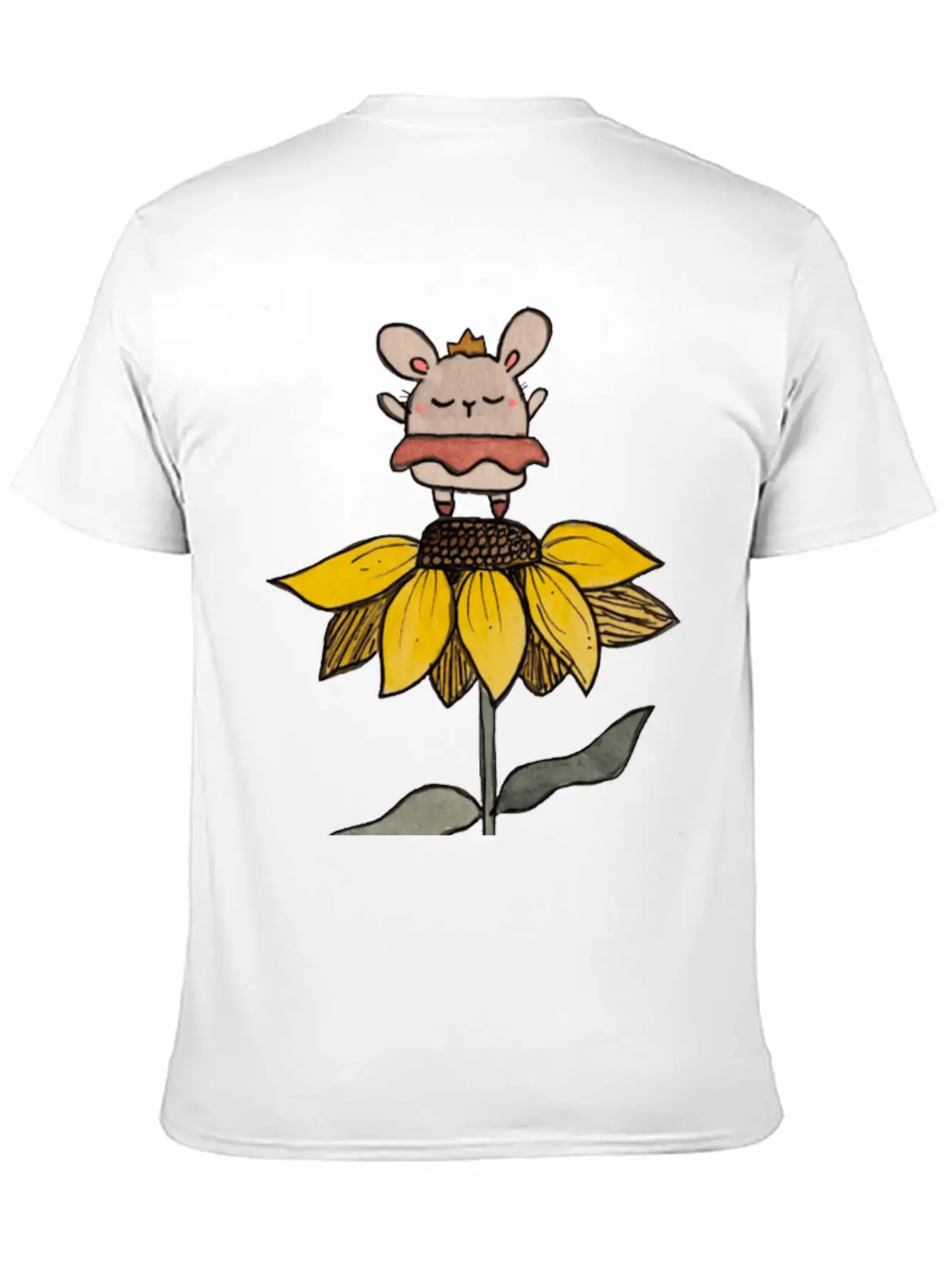 Ballerina Bunny On Sunflower Stylish Everyday T-Shirt – Unisex Basic Cotton Tee