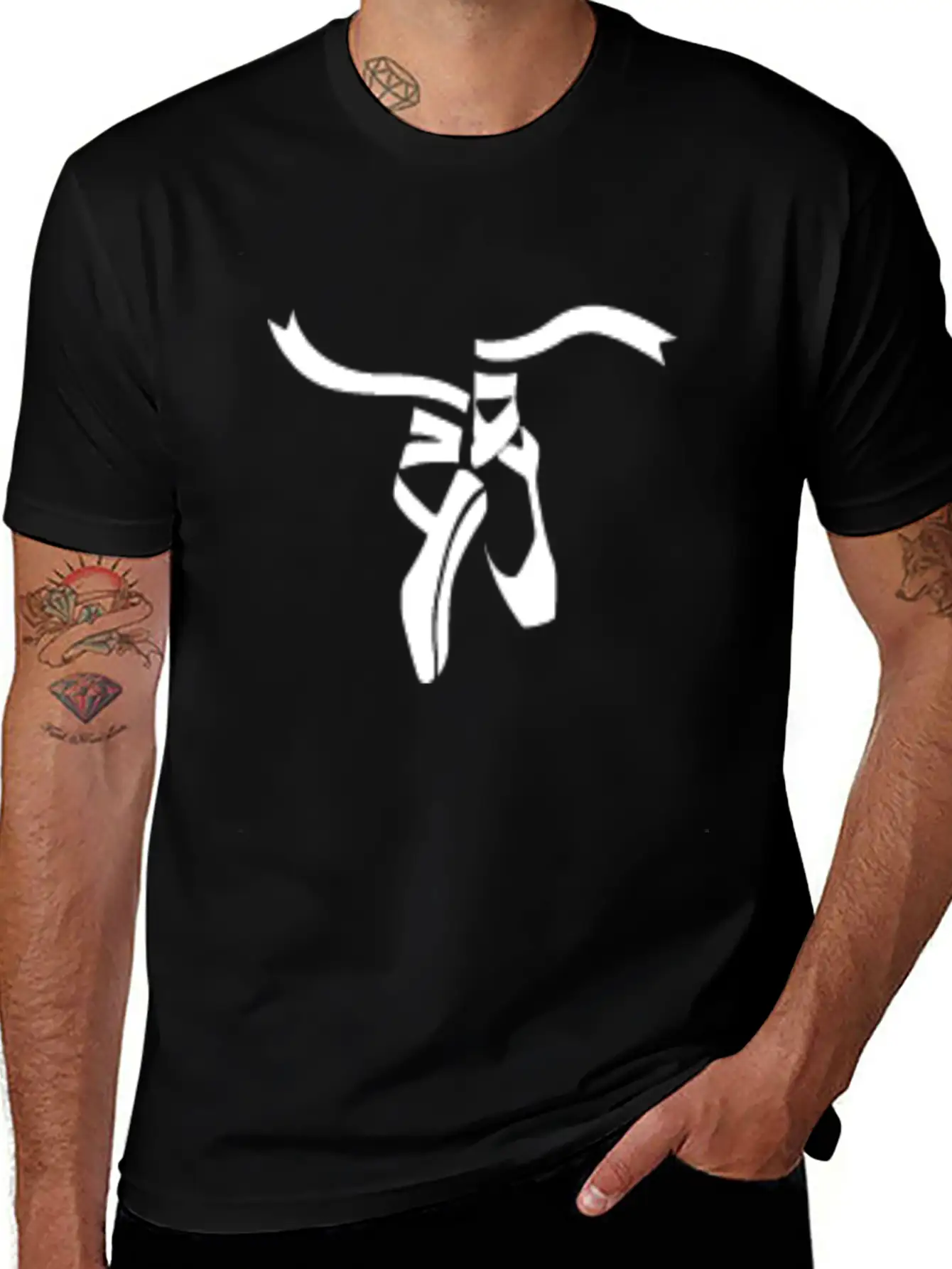 Ballet Ballerina Pointe Shoes Point Women Cute Dan Unisex Short Sleeve Soft Cotton T-Shirt – Casual Everyday Wear