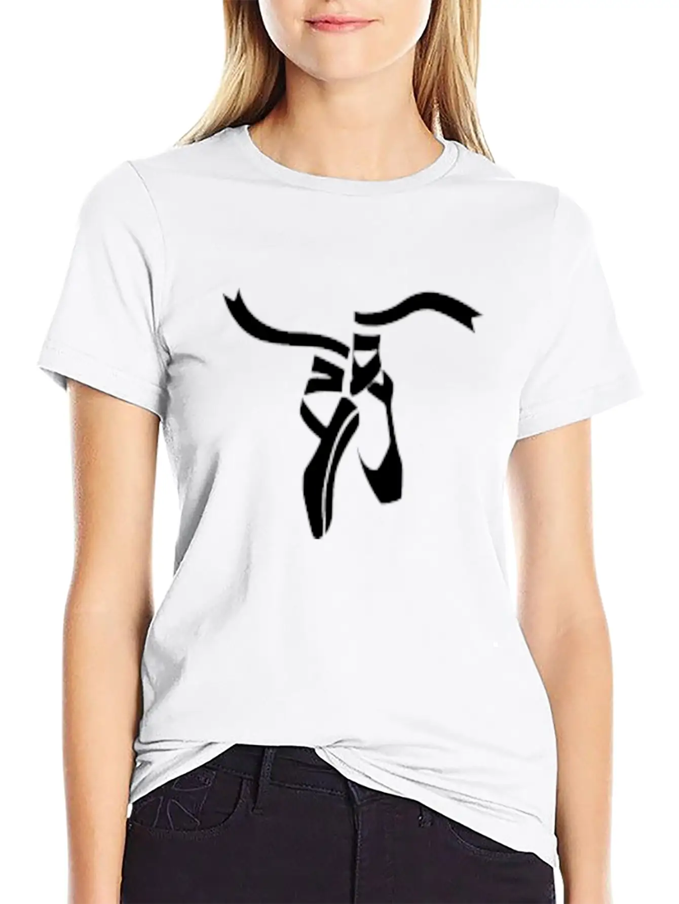 Ballet Ballerina Pointe Shoes Point Women Cute Dan Unisex Short Sleeve Soft Cotton T-Shirt – Casual Everyday Wear