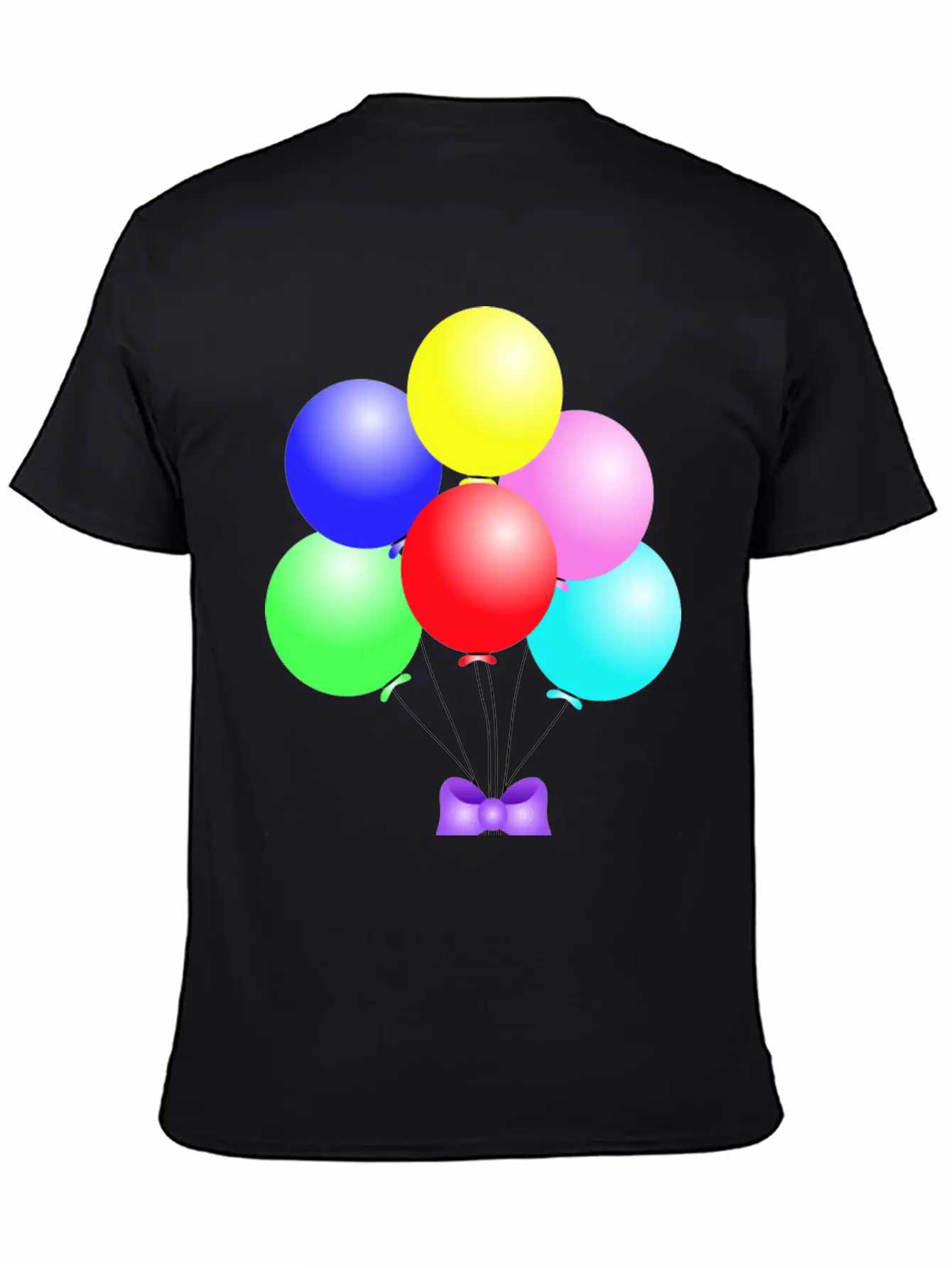 Balloons Comfortable Minimalist Graphic Tee – Summer Style Essential