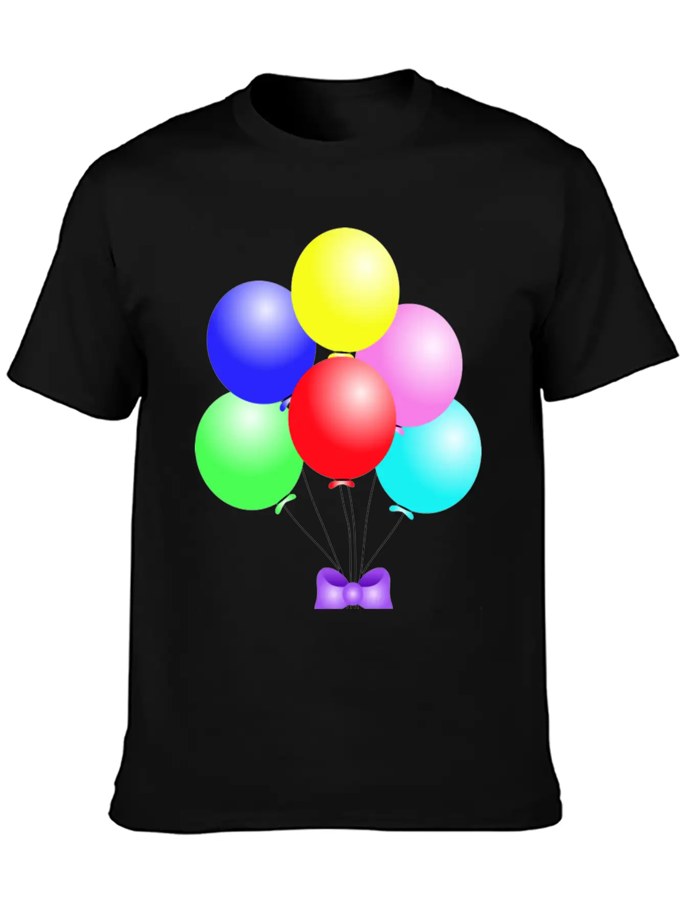 Balloons Comfortable Minimalist Graphic Tee – Summer Style Essential