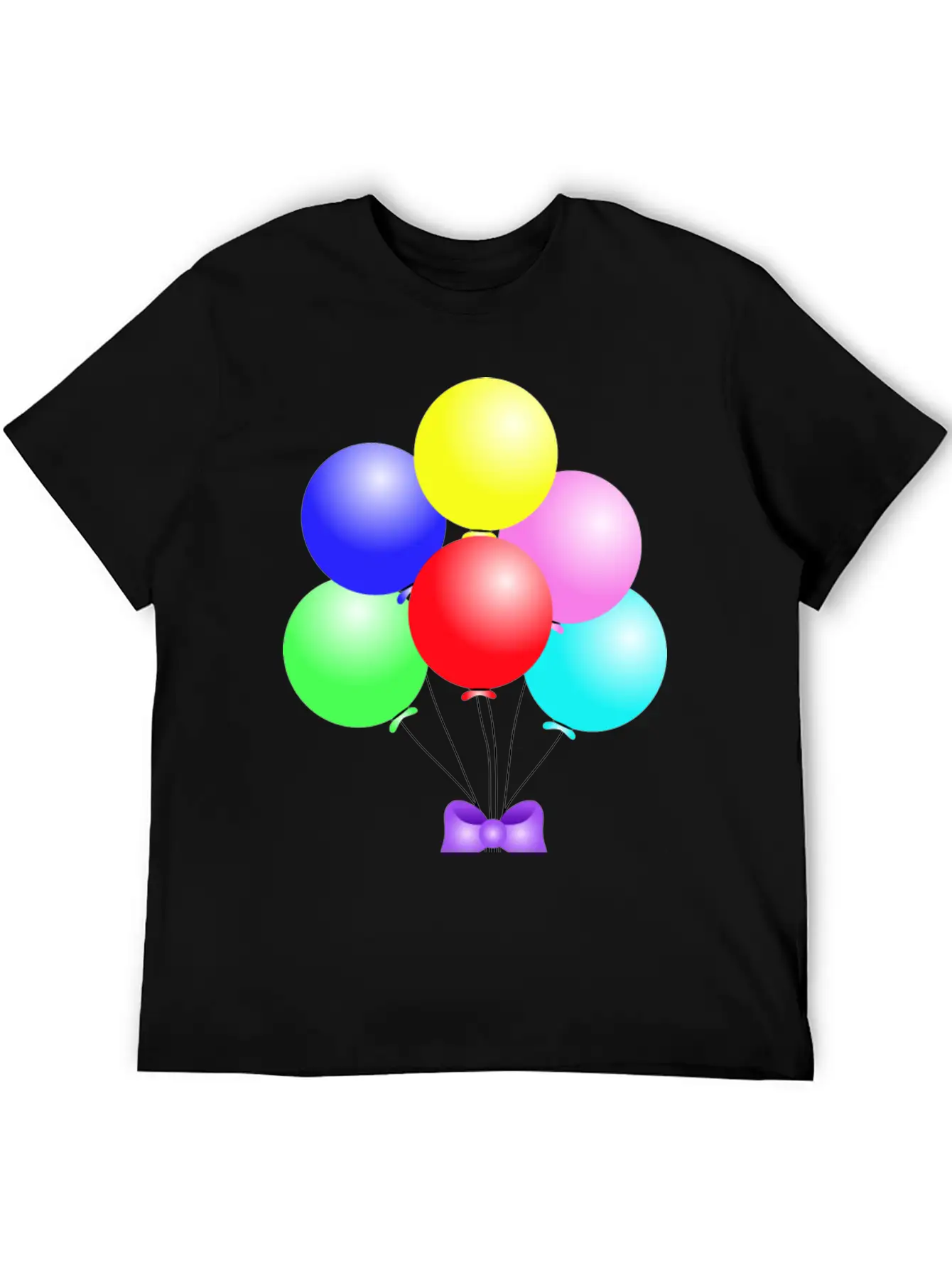 Balloons Comfortable Minimalist Graphic Tee – Summer Style Essential