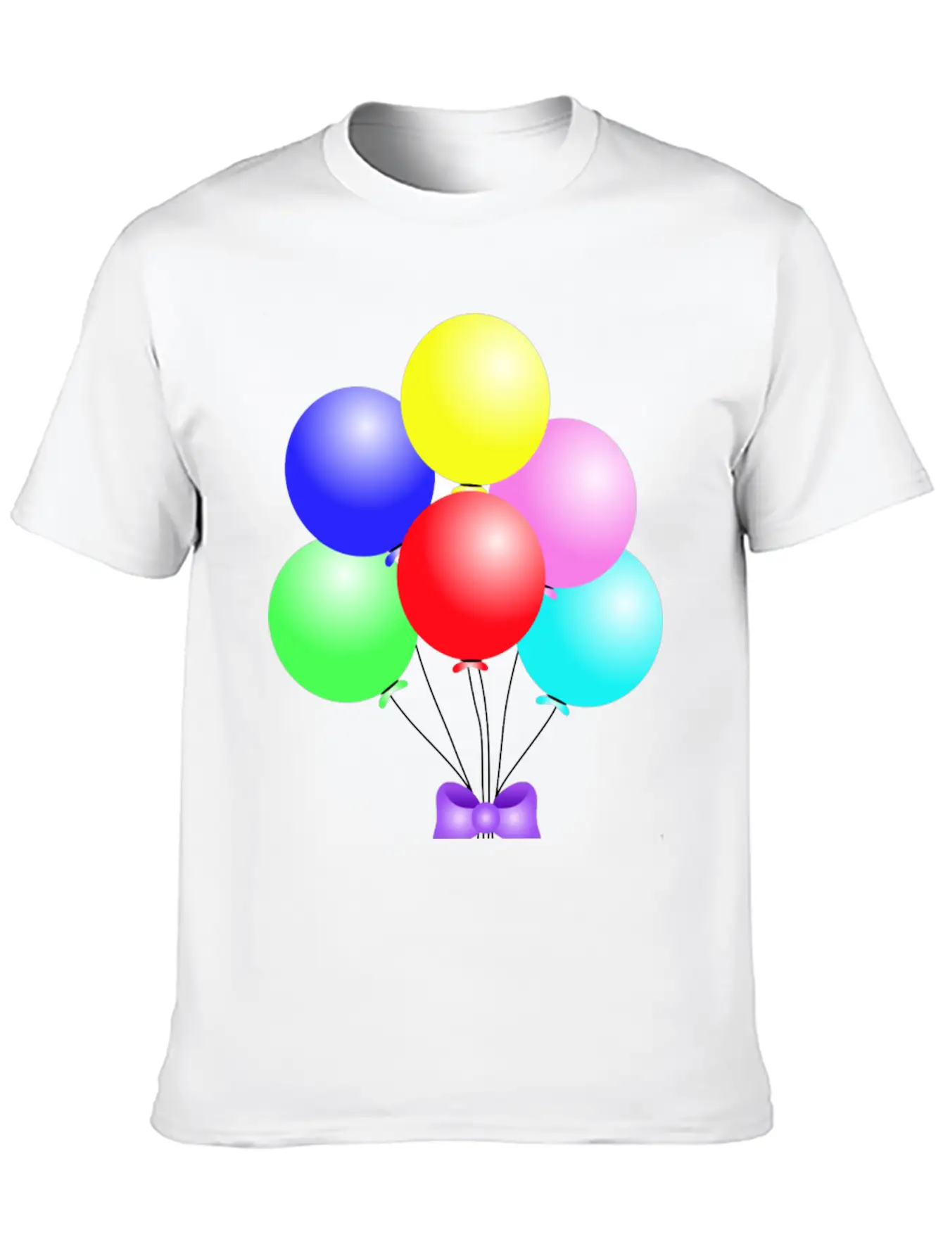 Balloons Comfortable Minimalist Graphic Tee – Summer Style Essential