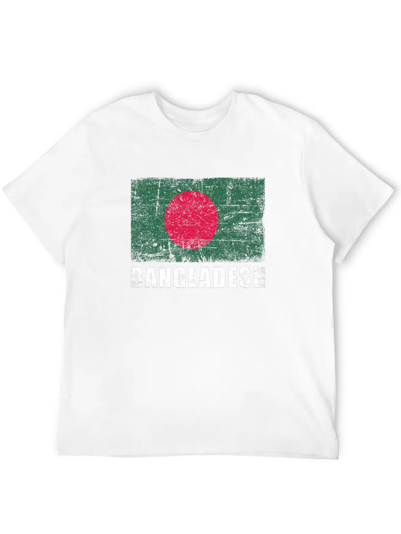 Bangladesh Flag Grunge Country Flag Bangladesh Unisex Short Sleeve Soft Cotton T-Shirt – Casual Everyday Wear