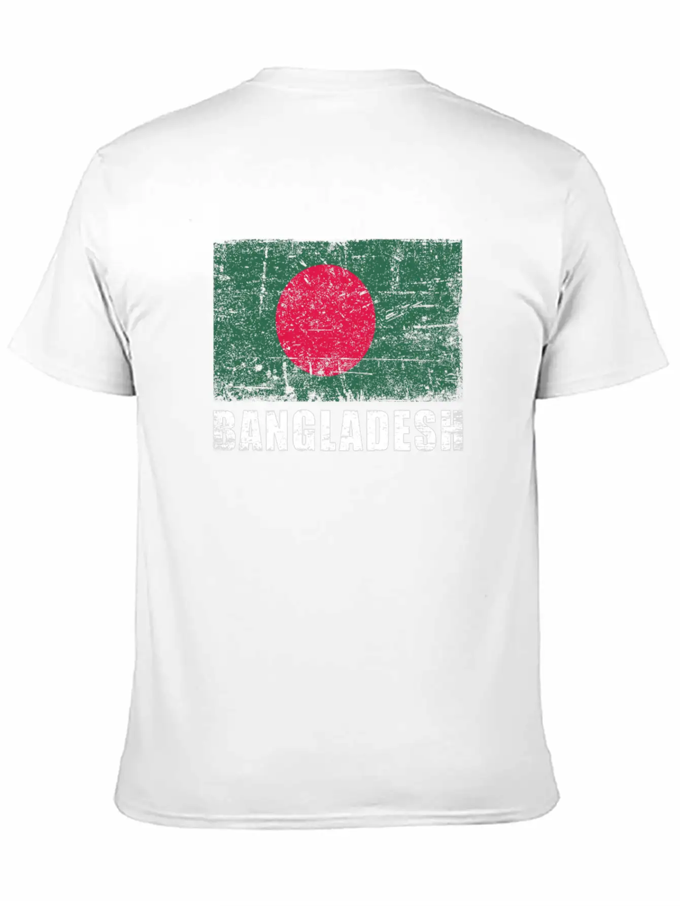 Bangladesh Flag Grunge Country Flag Bangladesh Unisex Short Sleeve Soft Cotton T-Shirt – Casual Everyday Wear