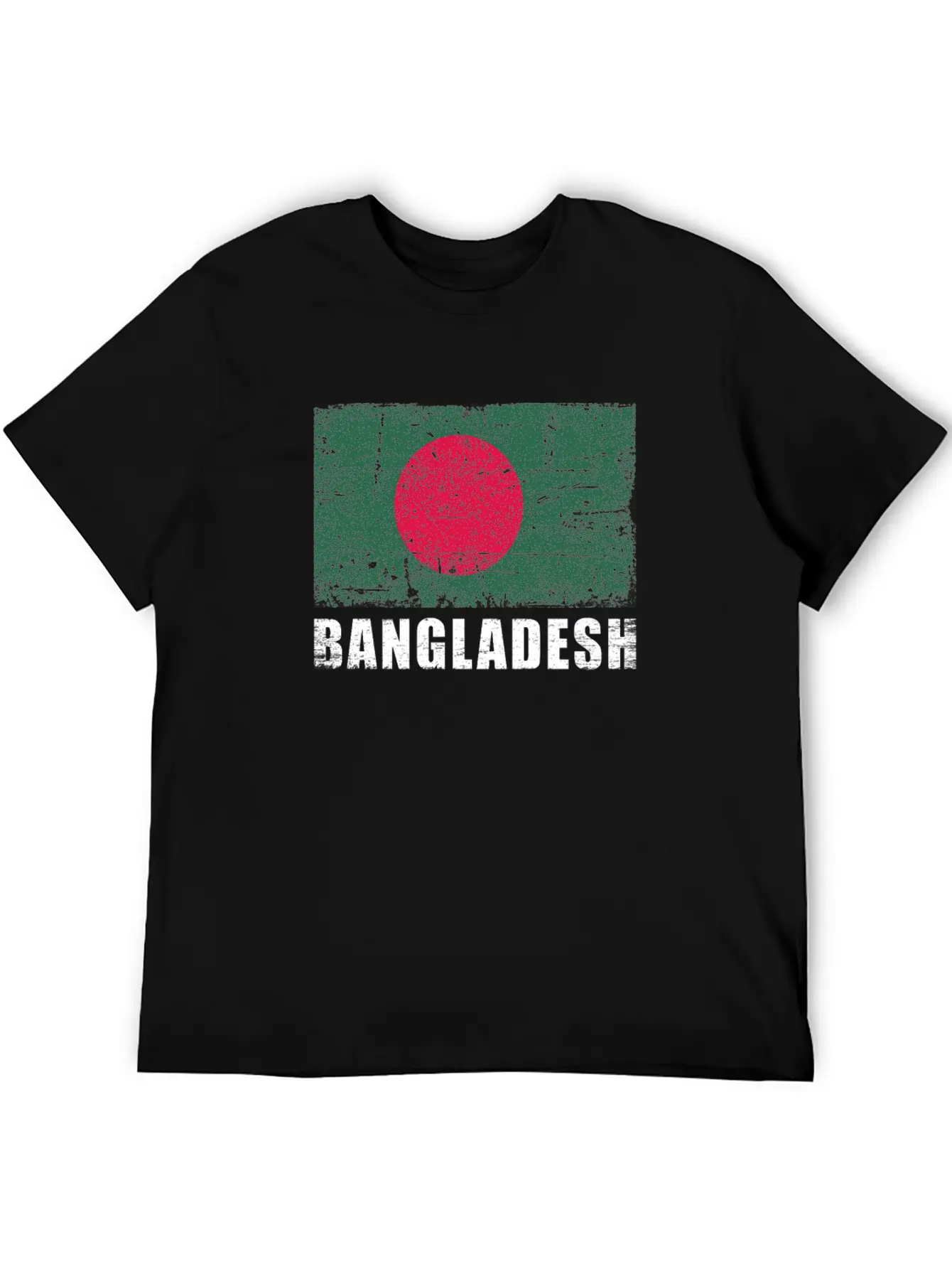Bangladesh Flag Grunge Country Flag Bangladesh Unisex Short Sleeve Soft Cotton T-Shirt – Casual Everyday Wear