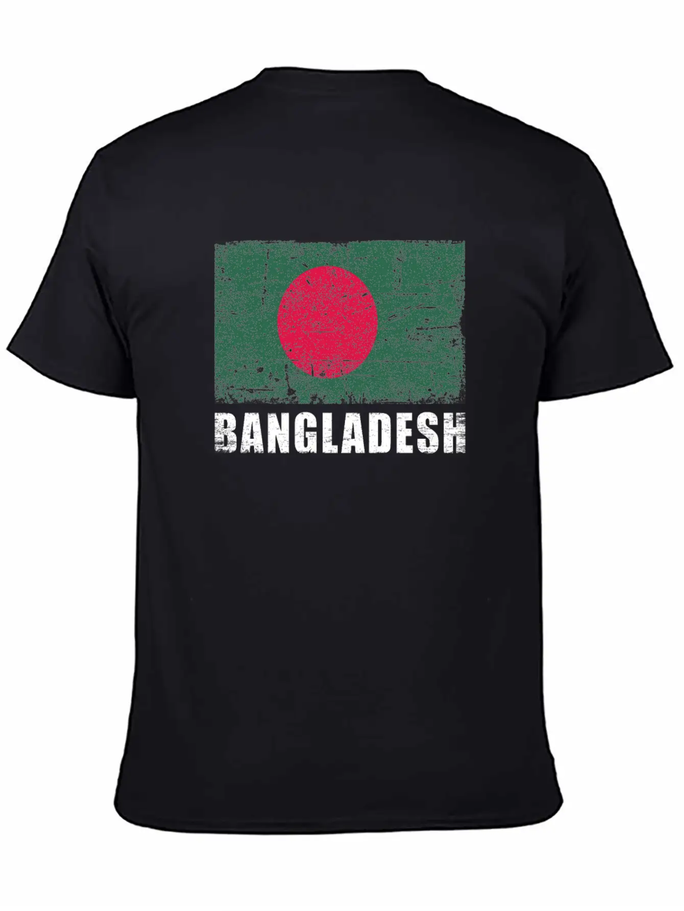 Bangladesh Flag Grunge Country Flag Bangladesh Unisex Short Sleeve Soft Cotton T-Shirt – Casual Everyday Wear