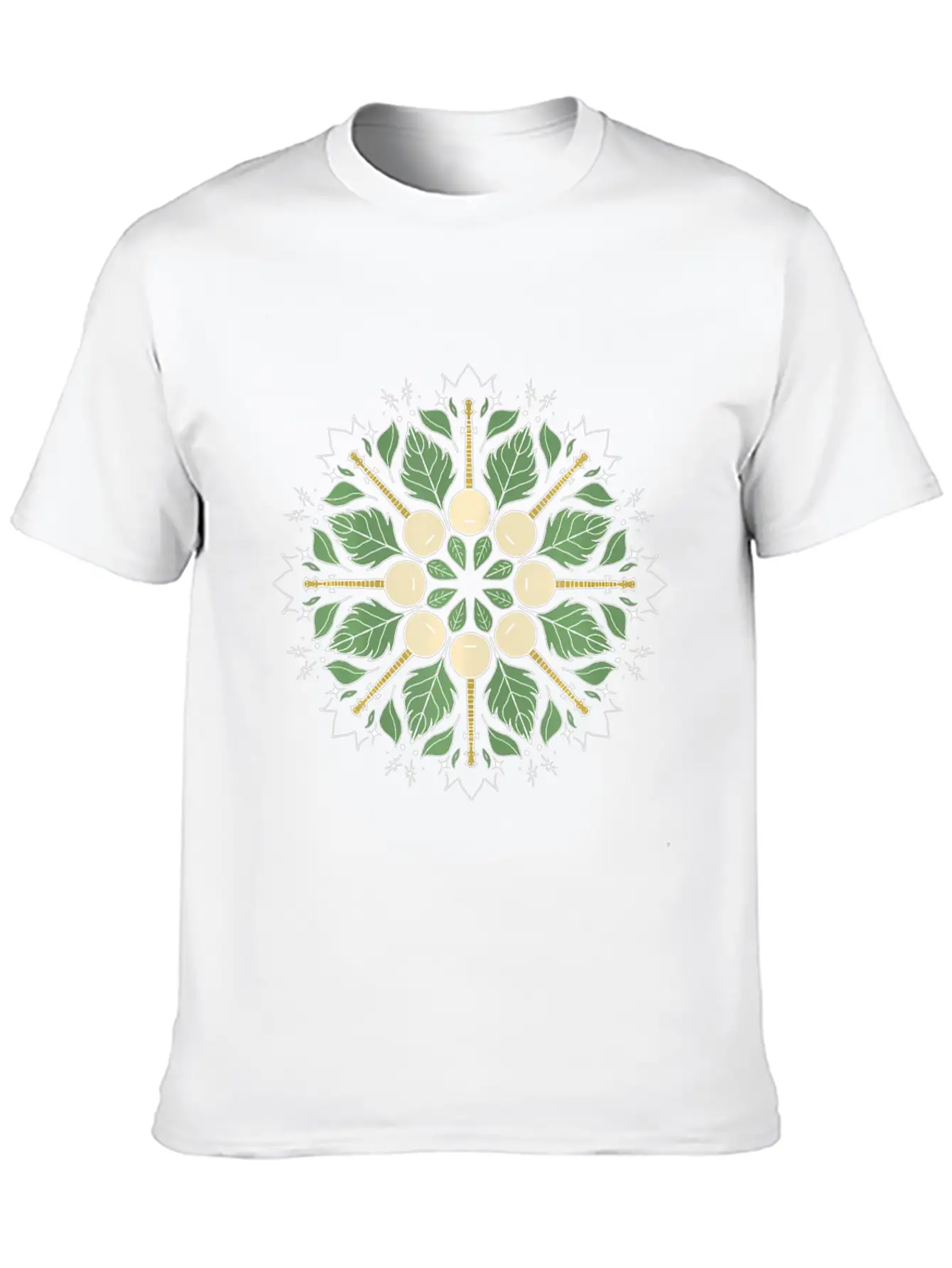 Banjo Mandala Bluegrass Mindfulness & Nature Timeless Short Sleeve Tee – Comfy And Minimalist Design