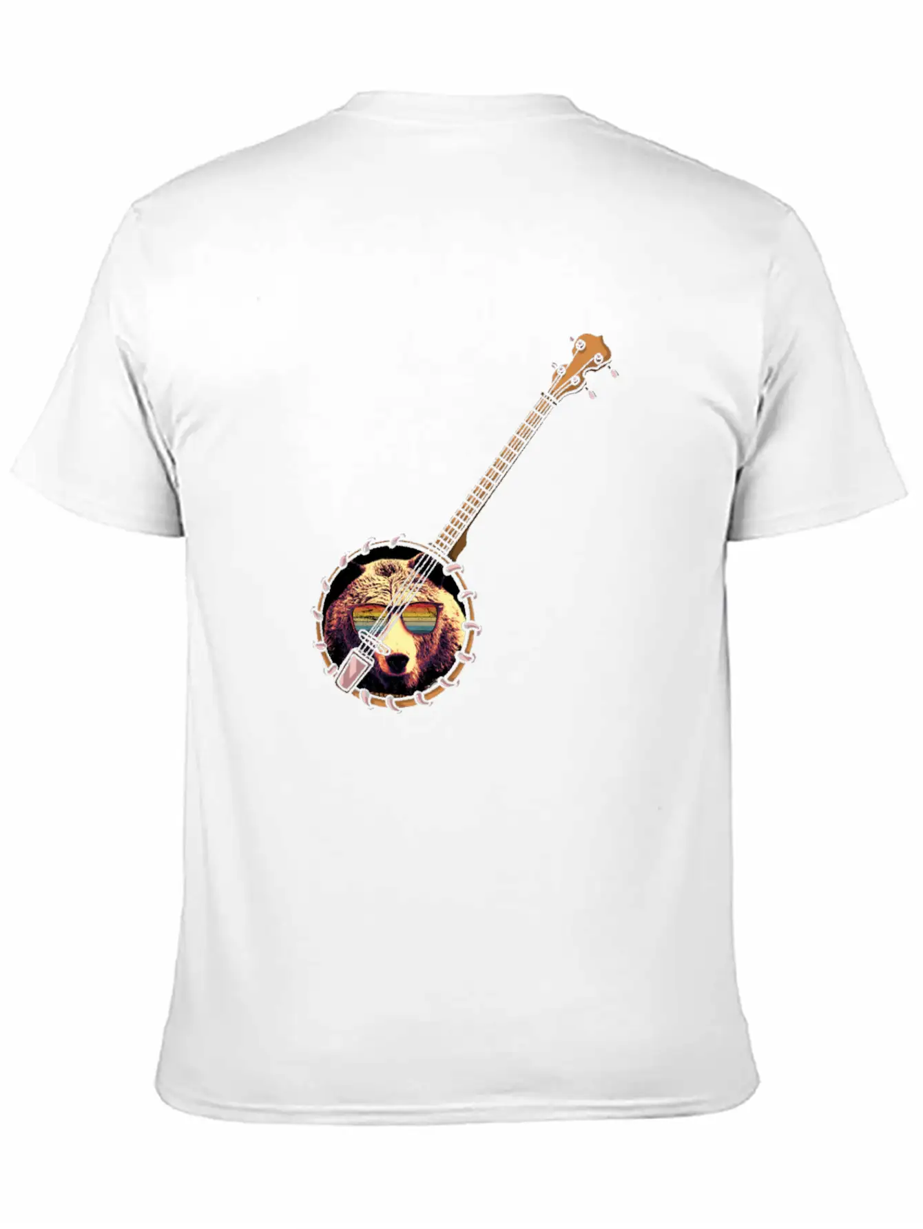 Banjo Shirts For Men Bluegrass Appalachia Folk Unisex Short Sleeve Soft Cotton T-Shirt – Casual Everyday Wear