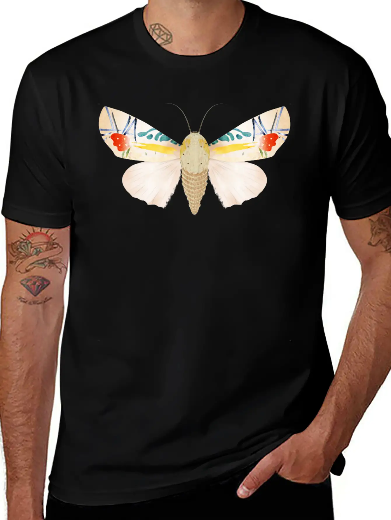 Baorisa Hieroglyphica Rare Butterfly Basic Graphic T-Shirt – Daily Comfort In Soft Cotton