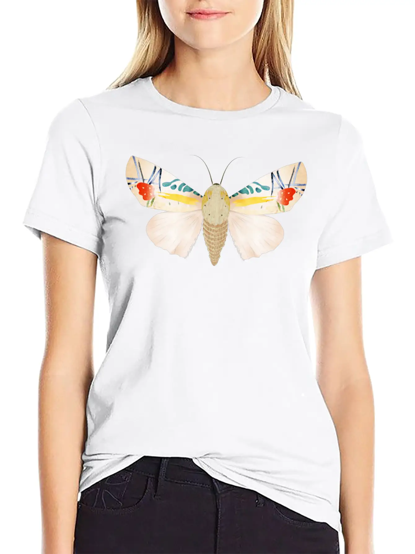 Baorisa Hieroglyphica Rare Butterfly Basic Graphic T-Shirt – Daily Comfort In Soft Cotton