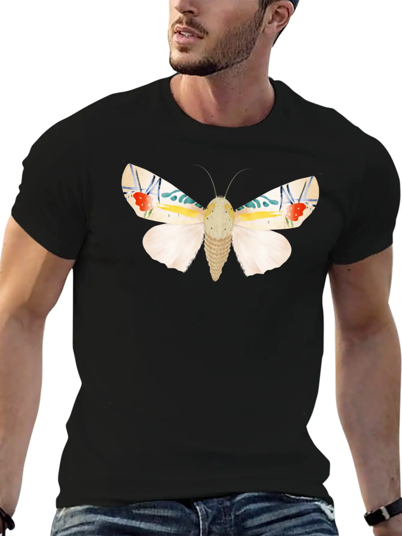 Baorisa Hieroglyphica Rare Butterfly Basic Graphic T-Shirt – Daily Comfort In Soft Cotton