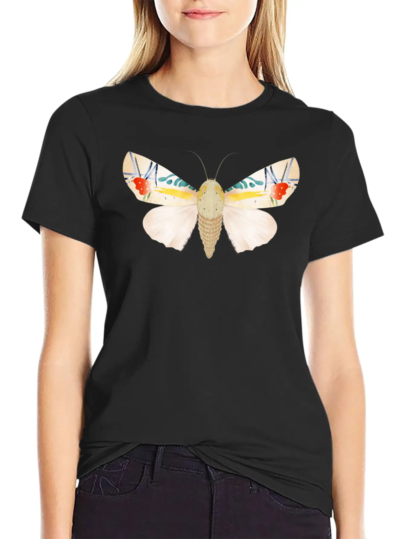 Baorisa Hieroglyphica Rare Butterfly Basic Graphic T-Shirt – Daily Comfort In Soft Cotton