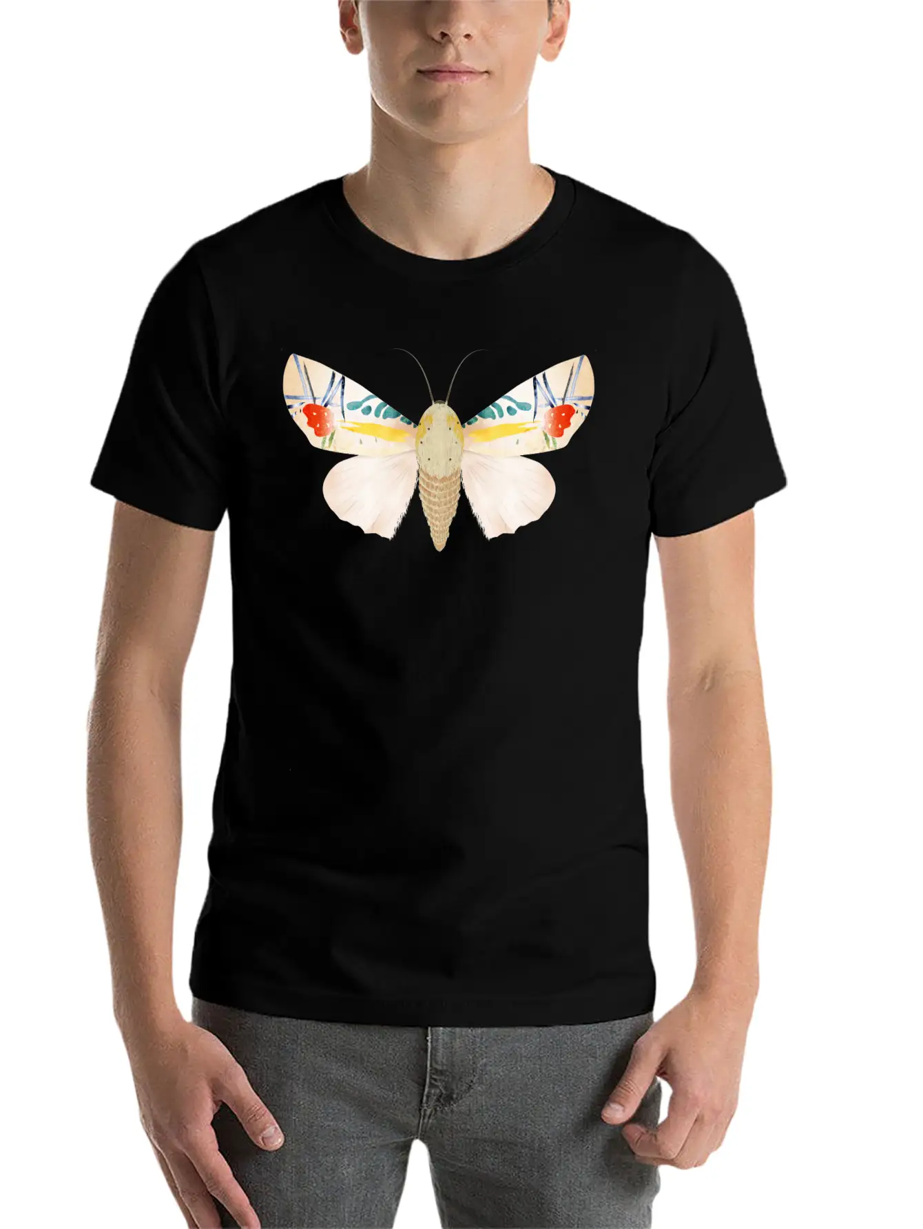 Baorisa Hieroglyphica Rare Butterfly Basic Graphic T-Shirt – Daily Comfort In Soft Cotton