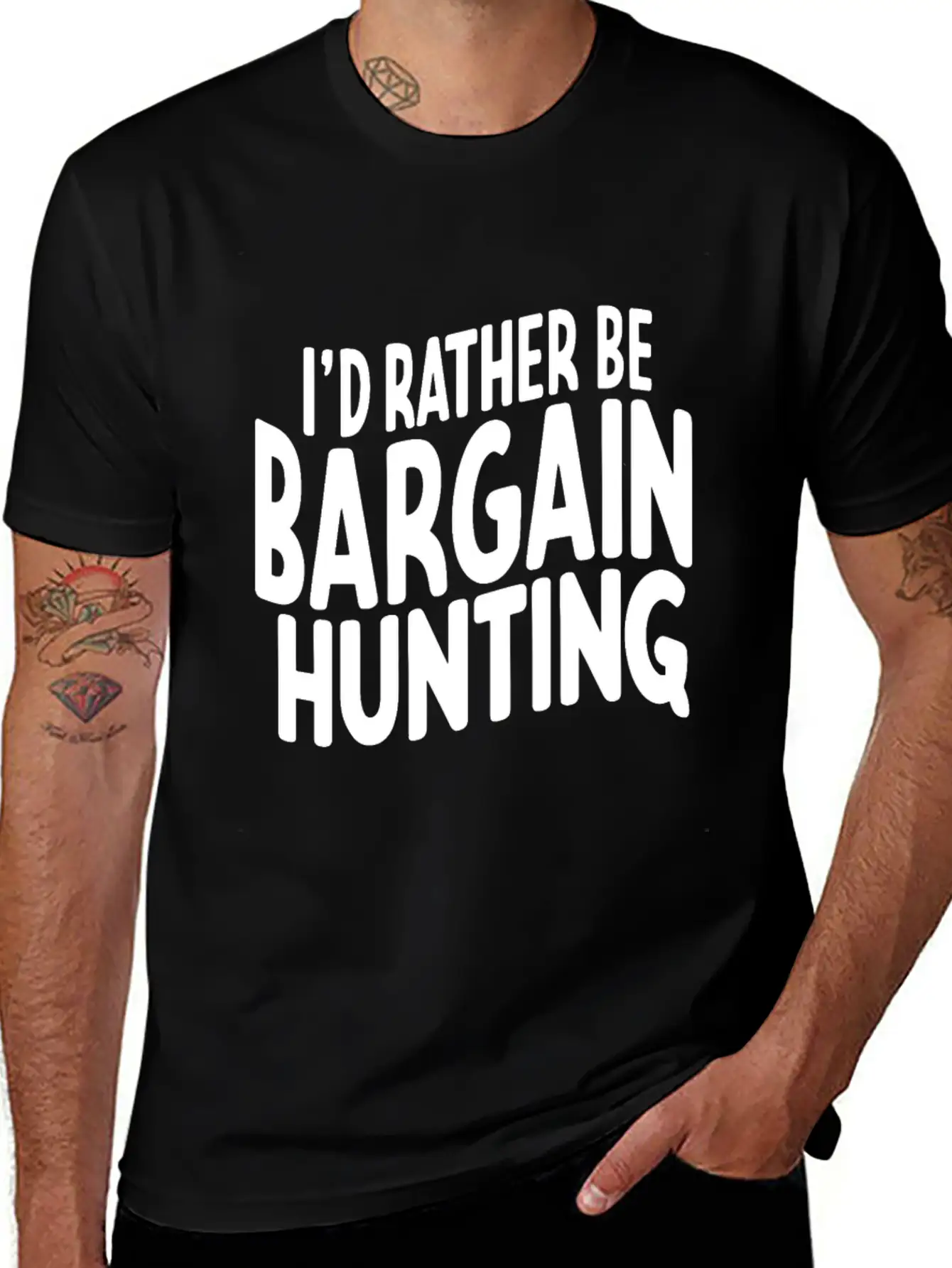 Bargain Hunter Yard Sale Design For A Garage Sale Essential Unisex Summer Tee – Soft Cotton Casual Fit