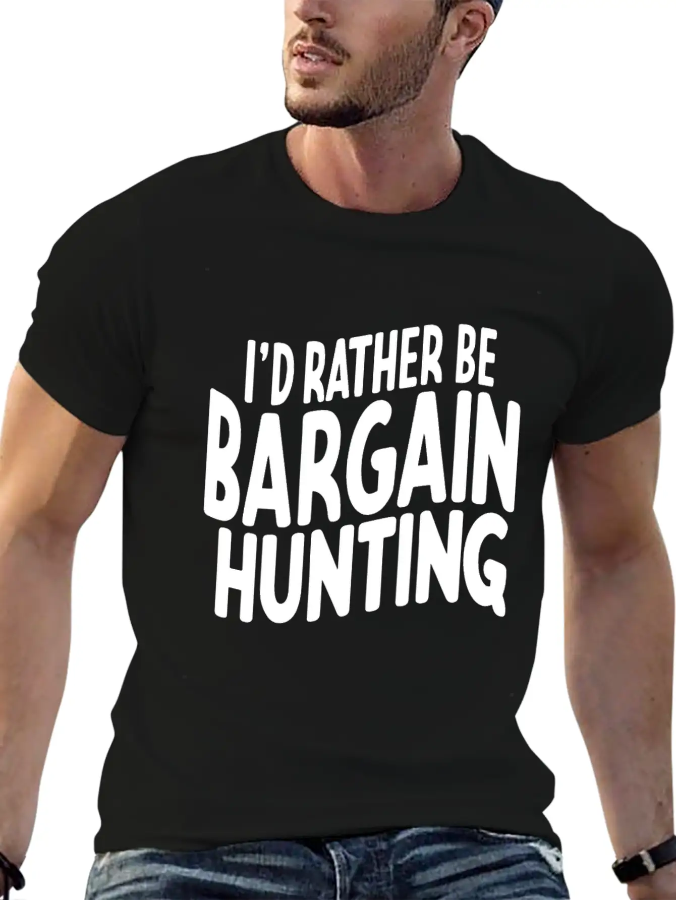 Bargain Hunter Yard Sale Design For A Garage Sale Essential Unisex Summer Tee – Soft Cotton Casual Fit