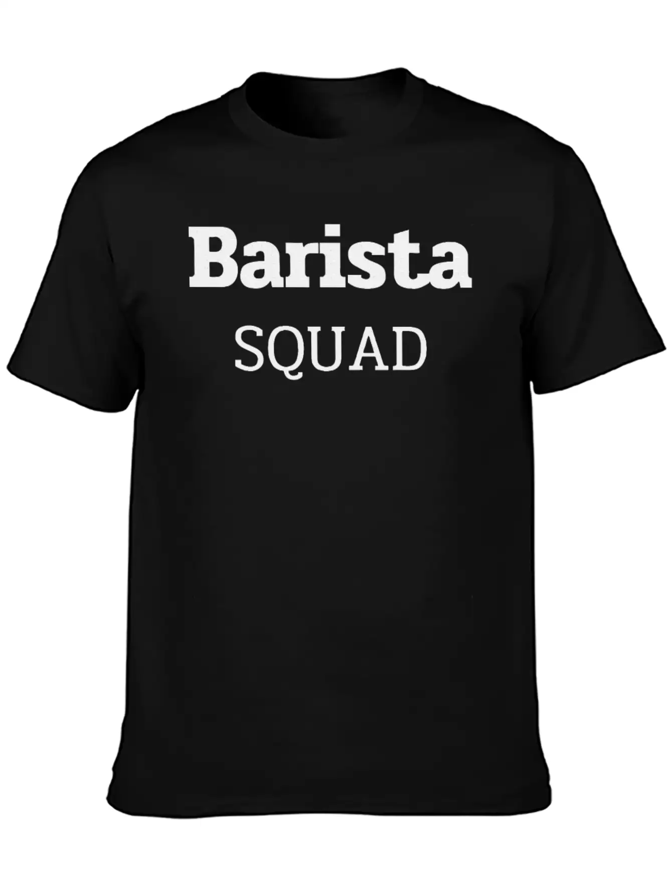 Barista Lovers Squad Crew Text Modern Stylish Everyday T-Shirt – Unisex Basic Cotton Tee