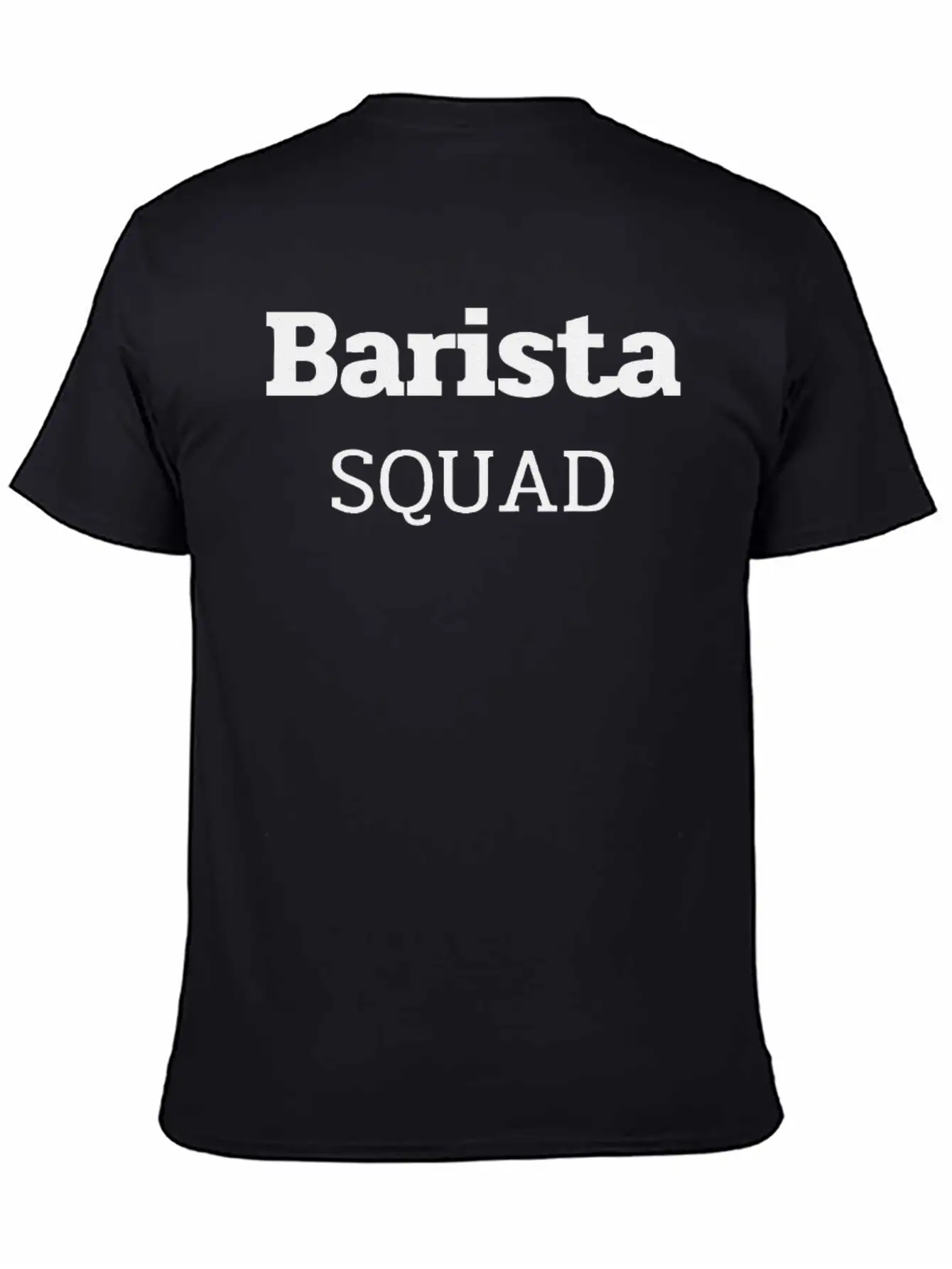 Barista Lovers Squad Crew Text Modern Stylish Everyday T-Shirt – Unisex Basic Cotton Tee