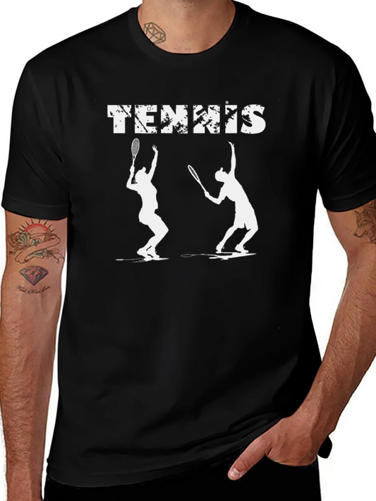 Tennis Silhouette Graphic T-Shirt