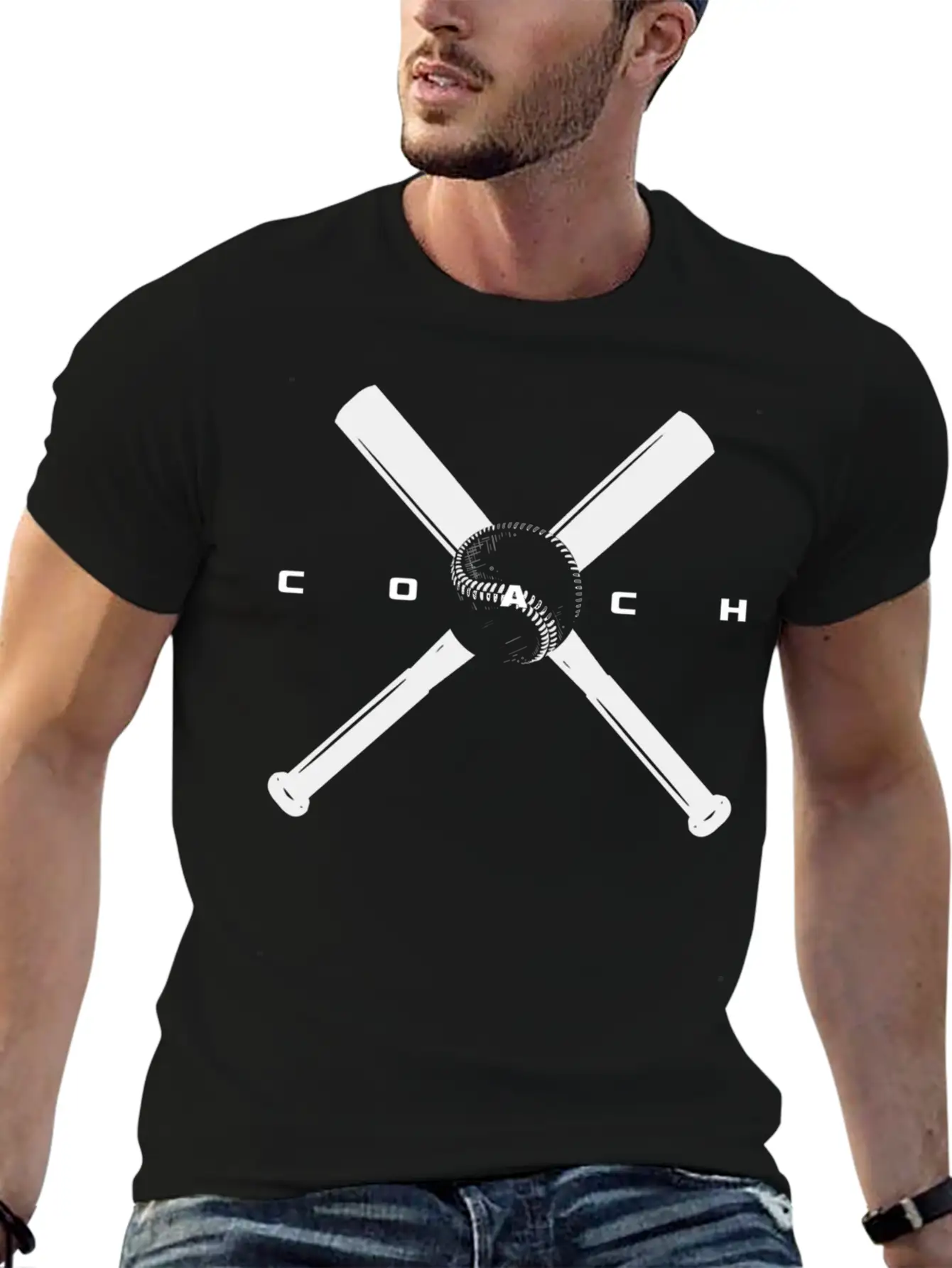 Baseball Coach Unisex Short Sleeve Soft Cotton T-Shirt – Casual Everyday Wear