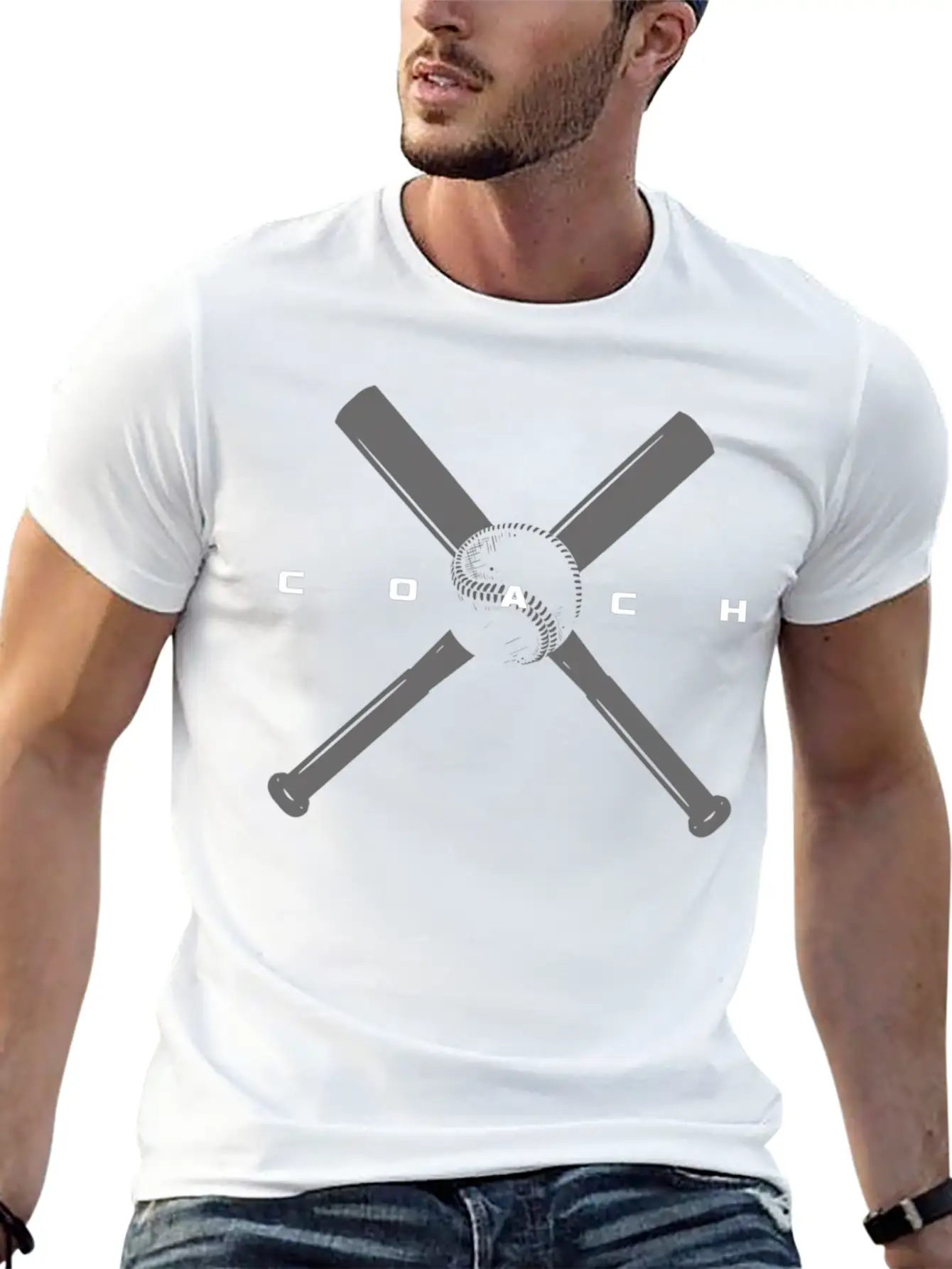 Baseball Coach Unisex Short Sleeve Soft Cotton T-Shirt – Casual Everyday Wear