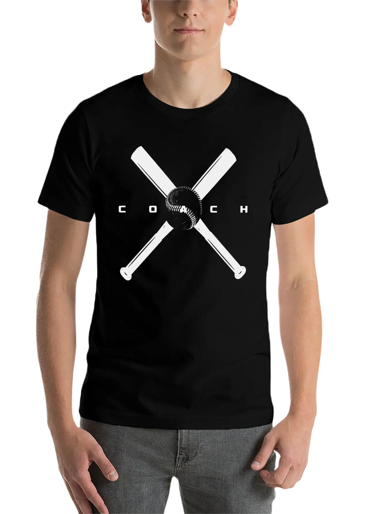 Baseball Coach Unisex Short Sleeve Soft Cotton T-Shirt – Casual Everyday Wear