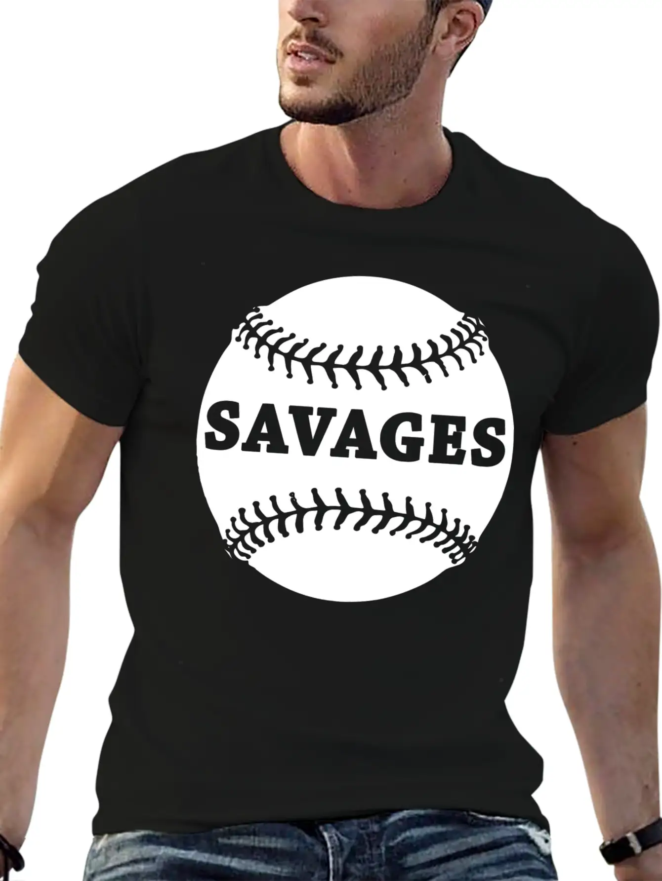 Baseball Fans Savages T-Shirt Unisex Short Sleeve Soft Cotton T-Shirt – Casual Everyday Wear