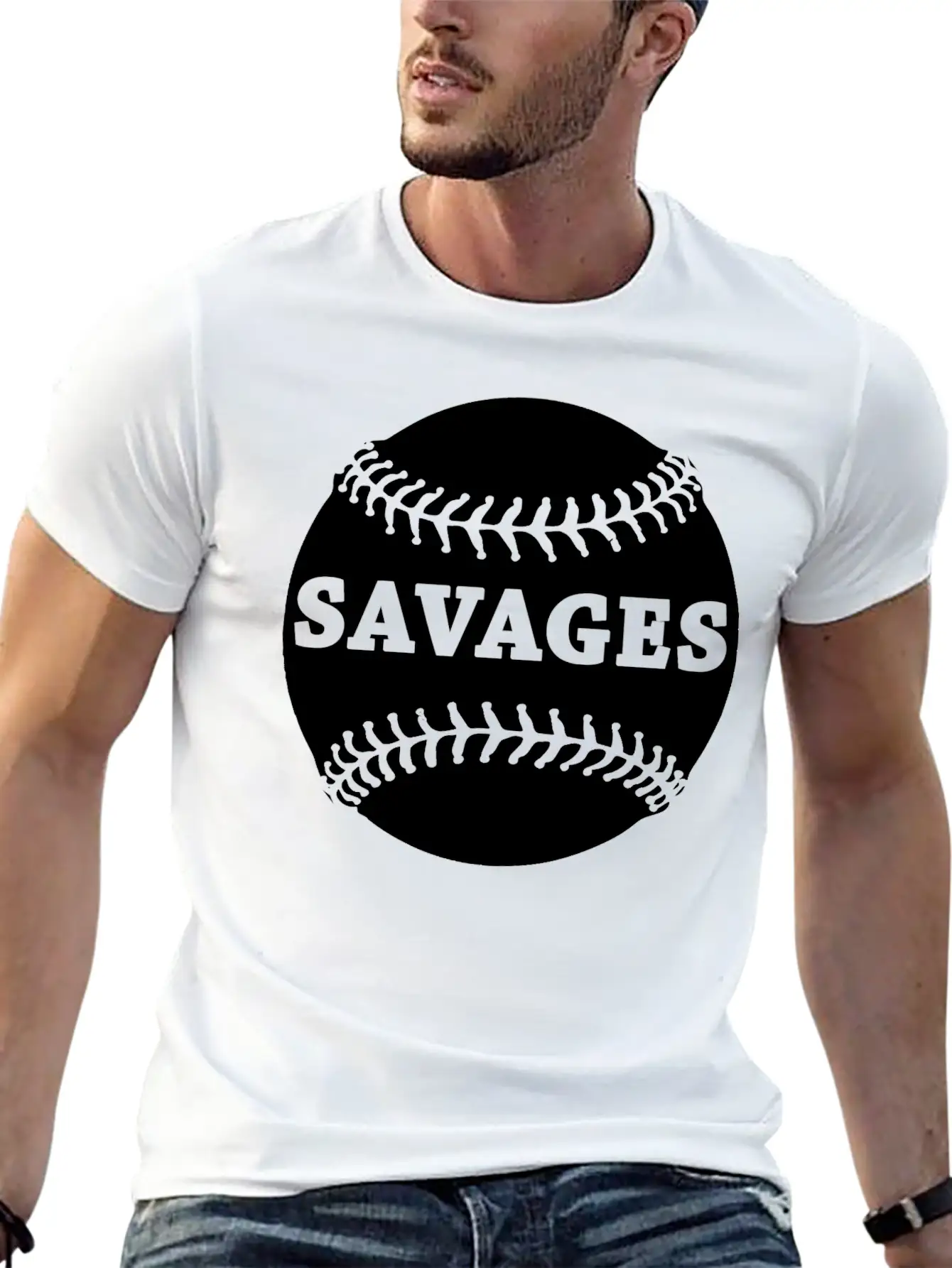 Baseball Fans Savages T-Shirt Unisex Short Sleeve Soft Cotton T-Shirt – Casual Everyday Wear