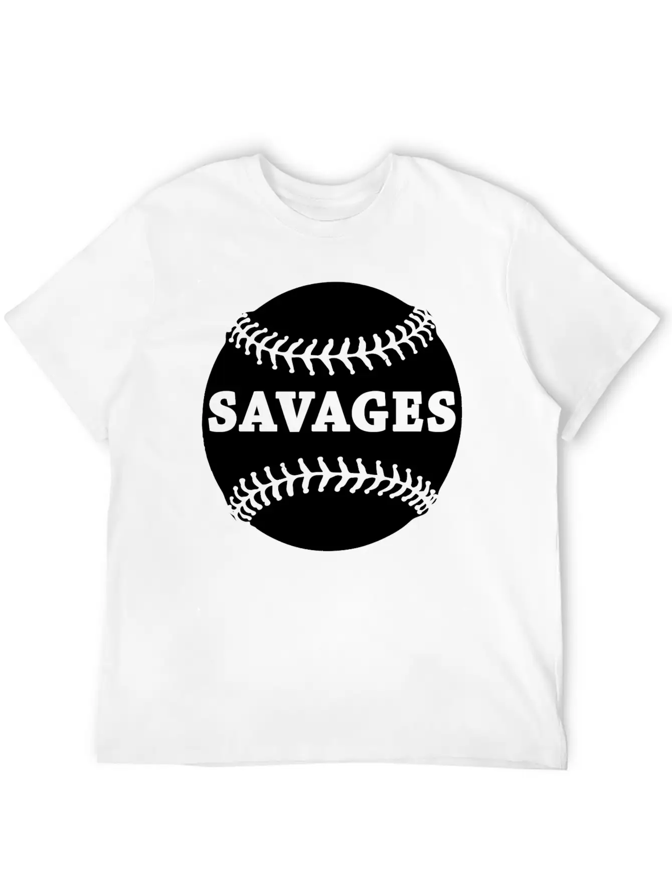 Baseball Fans Savages T-Shirt Unisex Short Sleeve Soft Cotton T-Shirt – Casual Everyday Wear