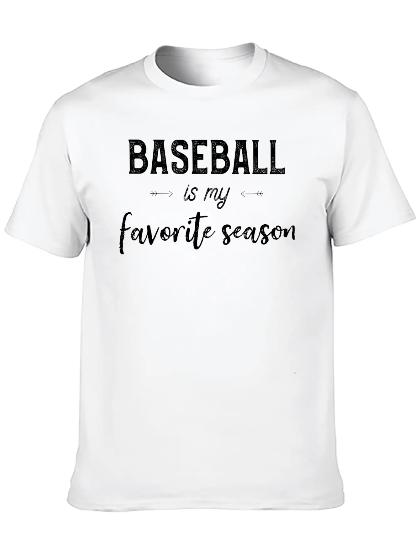 Baseball Is My Favorite Season Stylish Everyday T-Shirt – Unisex Basic Cotton Tee
