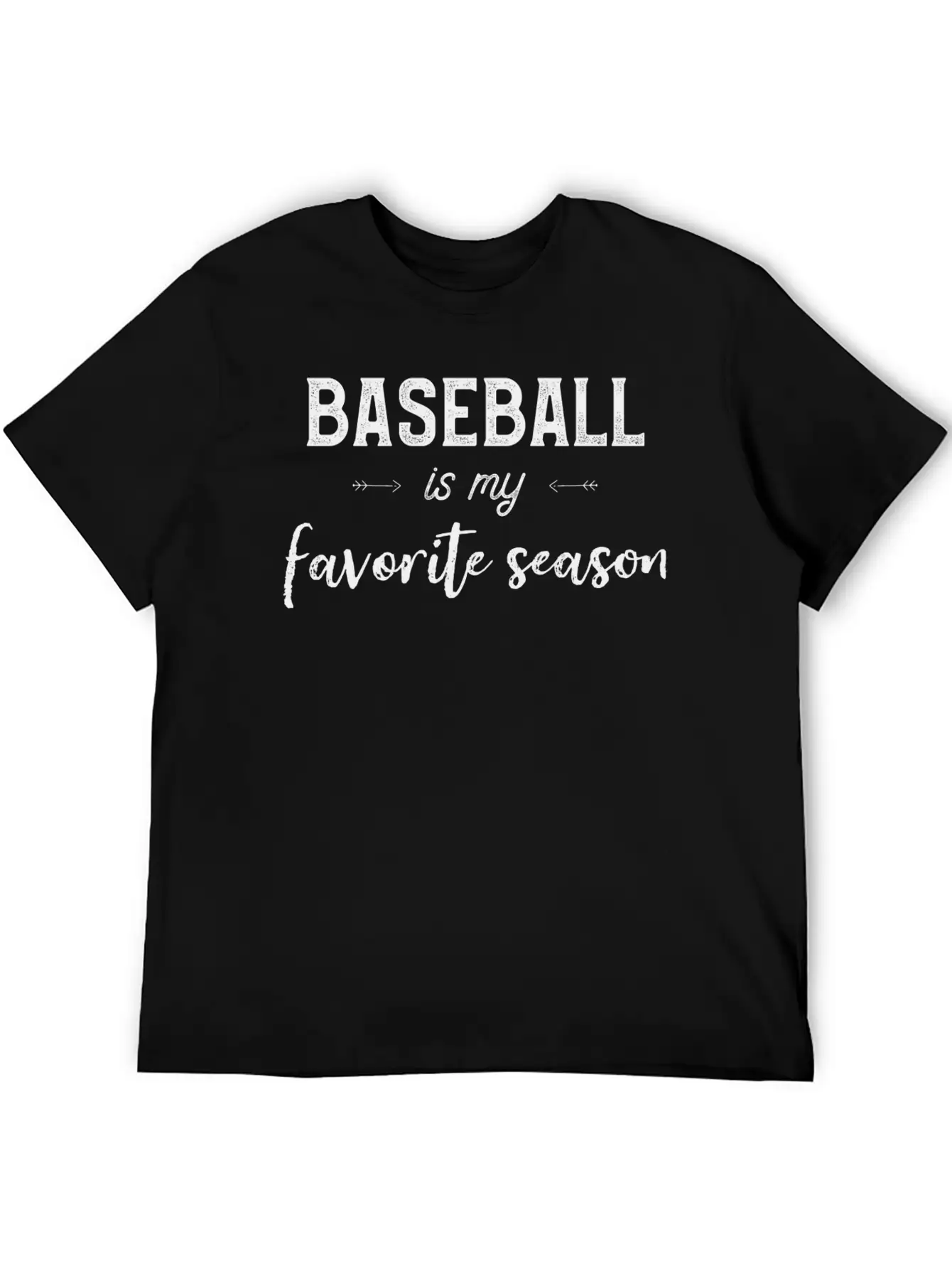 Baseball Is My Favorite Season Stylish Everyday T-Shirt – Unisex Basic Cotton Tee