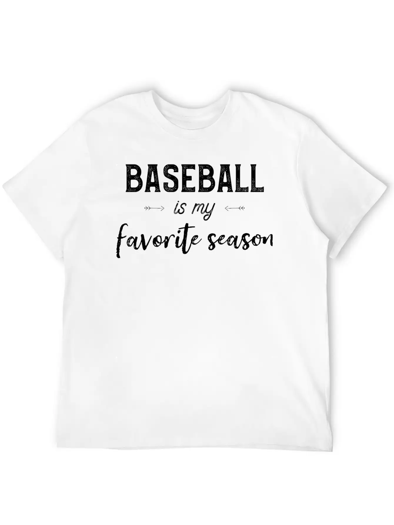 Baseball Is My Favorite Season Stylish Everyday T-Shirt – Unisex Basic Cotton Tee