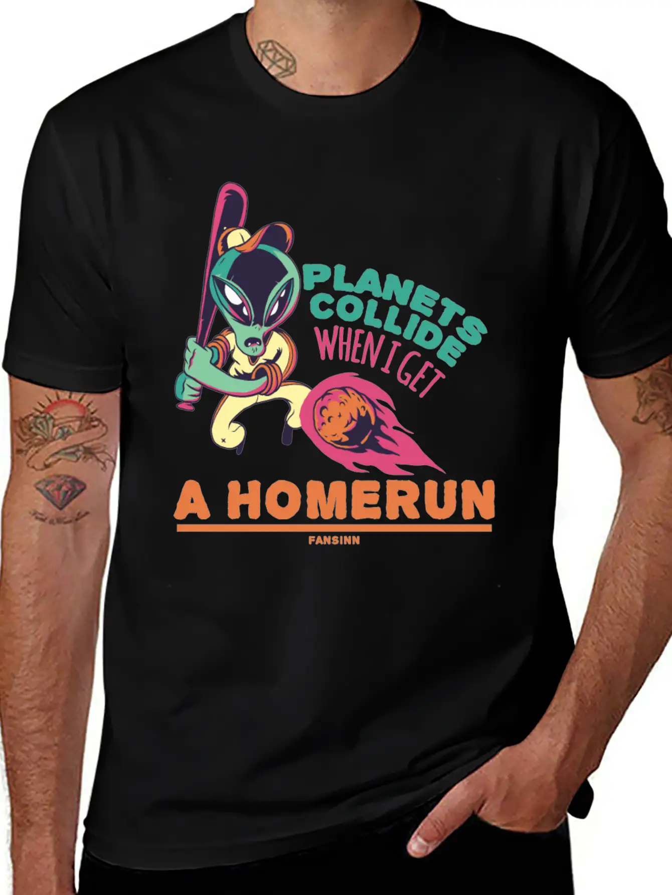 Baseball Space Extraterrestrial UFO Essential Unisex Summer Tee – Soft Cotton Casual Fit