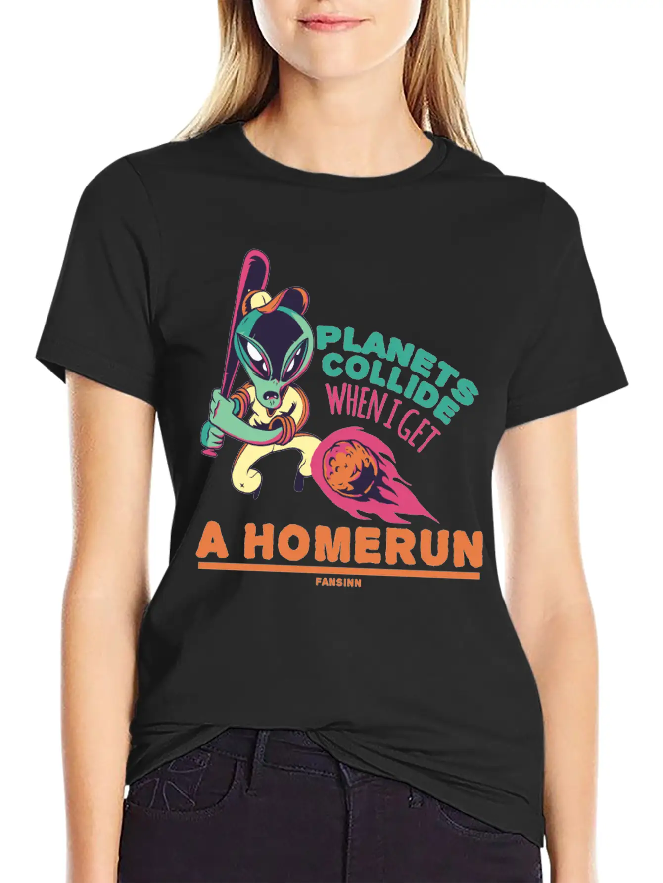 Baseball Space Extraterrestrial UFO Essential Unisex Summer Tee – Soft Cotton Casual Fit