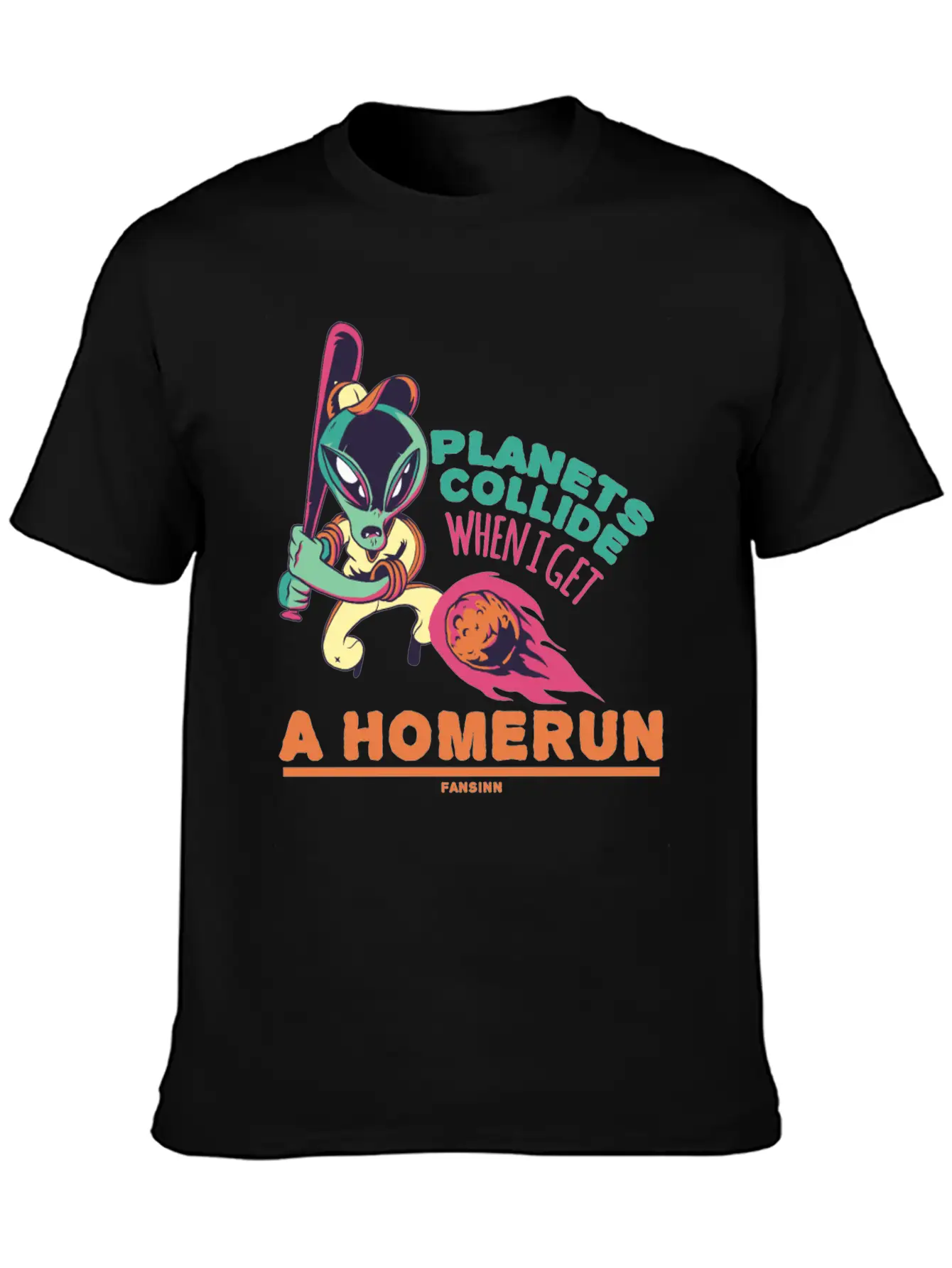 Baseball Space Extraterrestrial UFO Essential Unisex Summer Tee – Soft Cotton Casual Fit