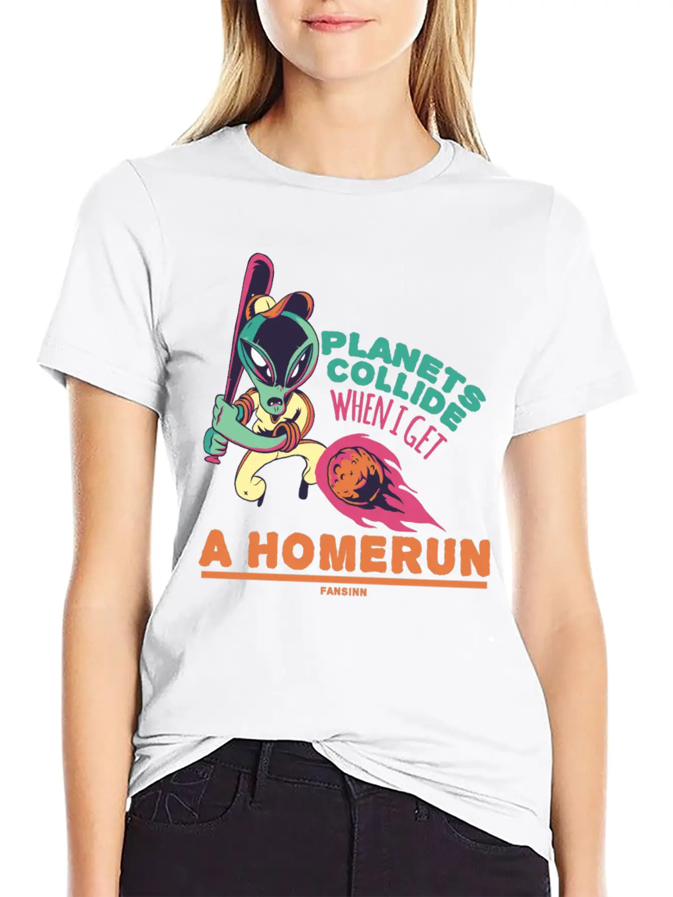 Baseball Space Extraterrestrial UFO Essential Unisex Summer Tee – Soft Cotton Casual Fit
