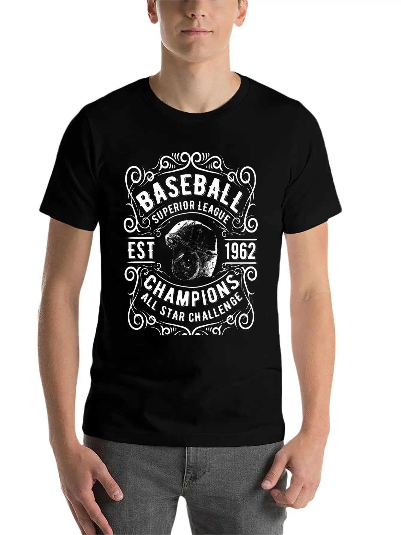 Baseball Superior League. EST 1962. Timeless Short Sleeve Tee – Comfy And Minimalist Design
