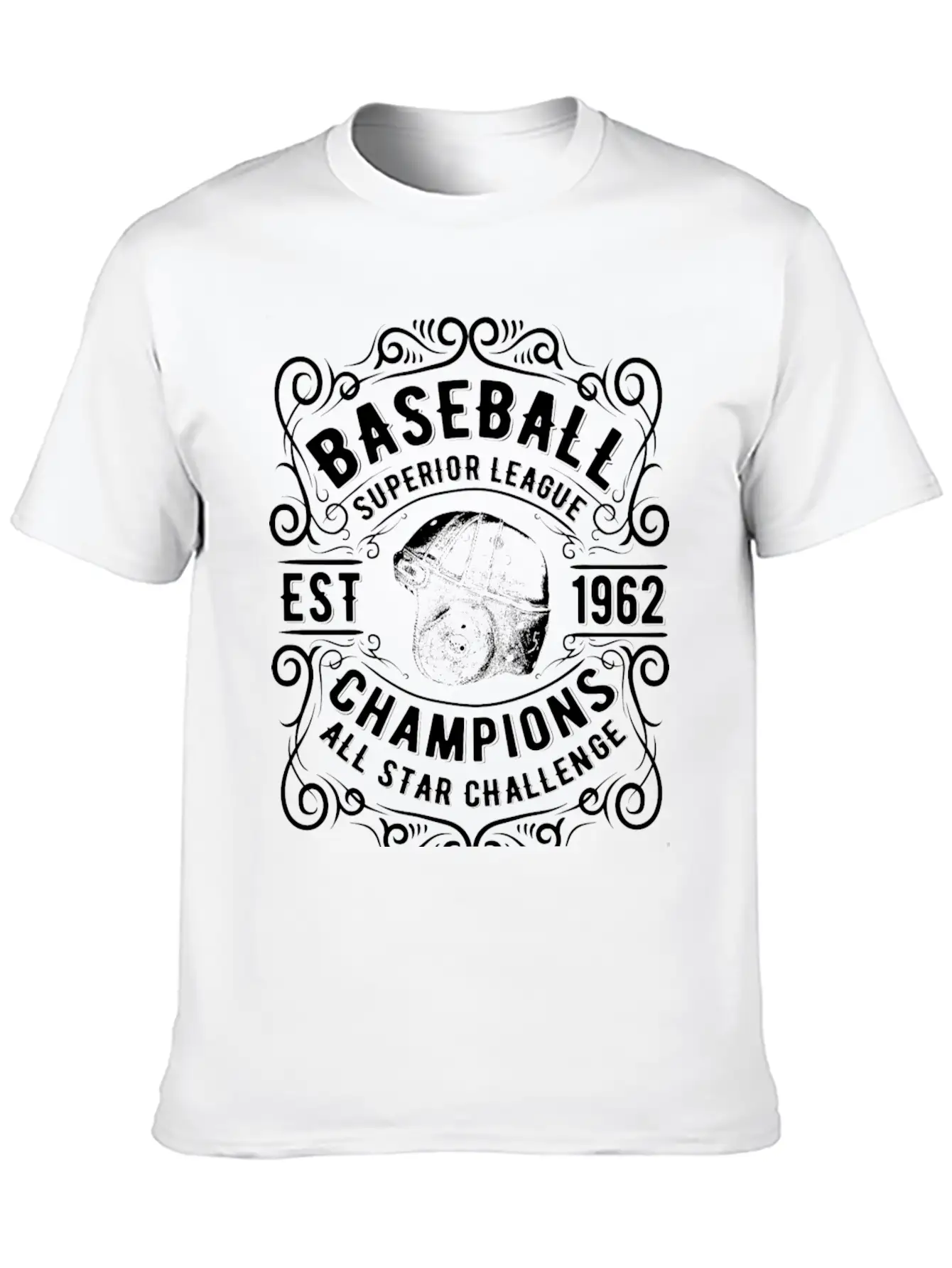 Baseball Superior League. EST 1962. Timeless Short Sleeve Tee – Comfy And Minimalist Design