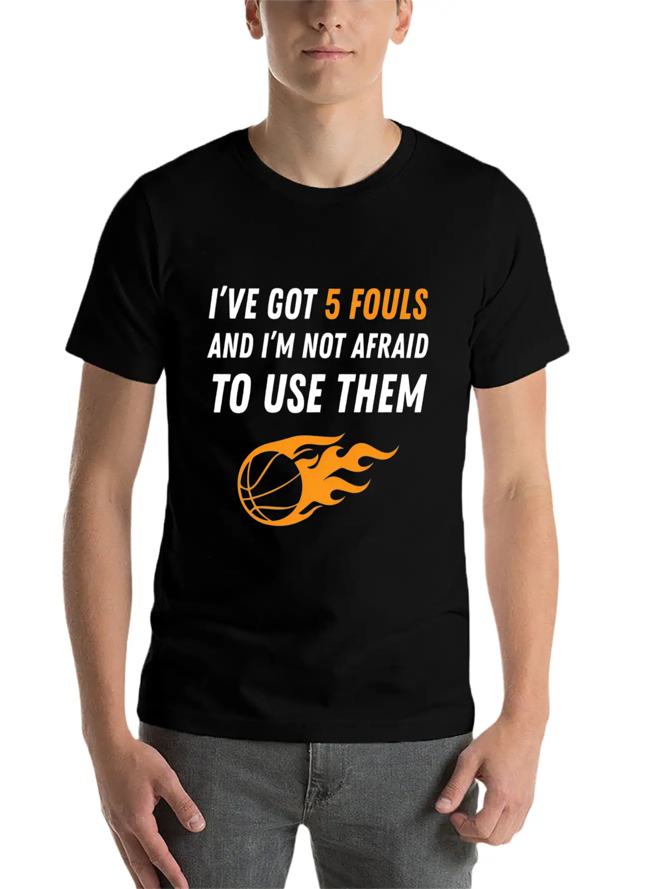 Basketball 5 Fouls Essential Unisex Summer Tee – Soft Cotton Casual Fit