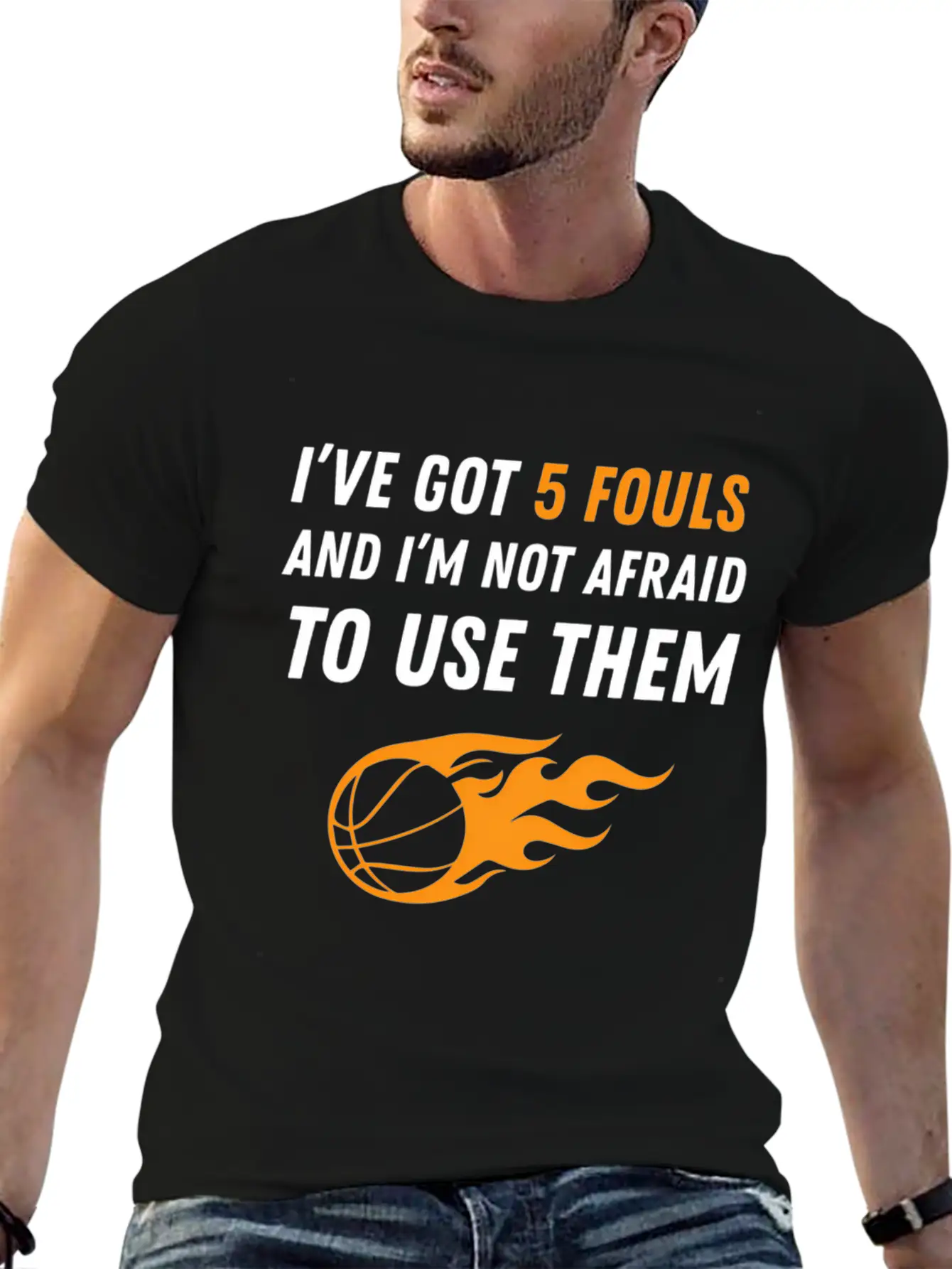Basketball 5 Fouls Essential Unisex Summer Tee – Soft Cotton Casual Fit