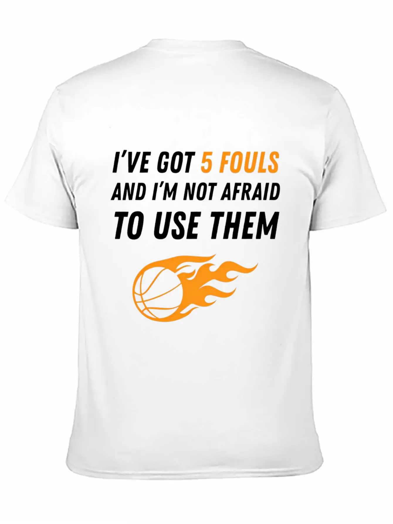 Basketball 5 Fouls Essential Unisex Summer Tee – Soft Cotton Casual Fit