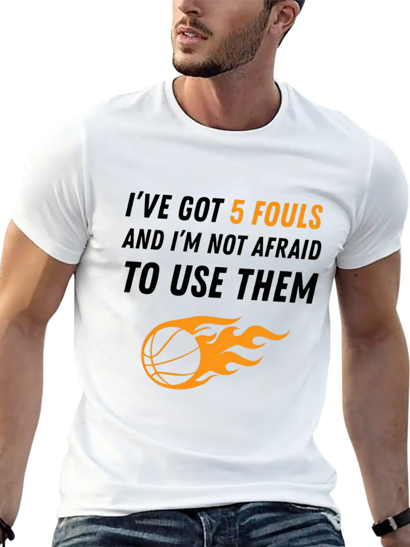 Basketball 5 Fouls Essential Unisex Summer Tee – Soft Cotton Casual Fit