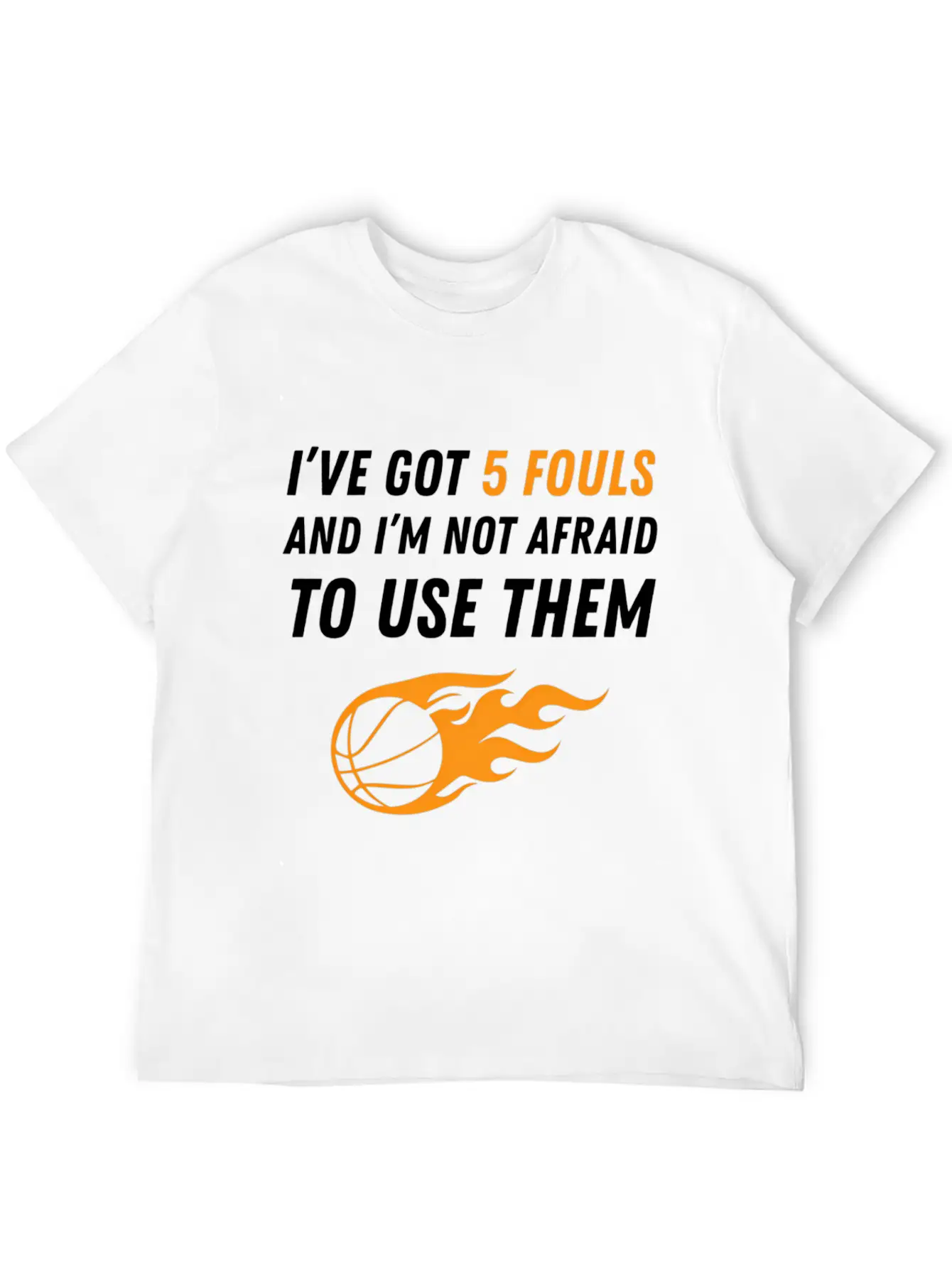 Basketball 5 Fouls Essential Unisex Summer Tee – Soft Cotton Casual Fit