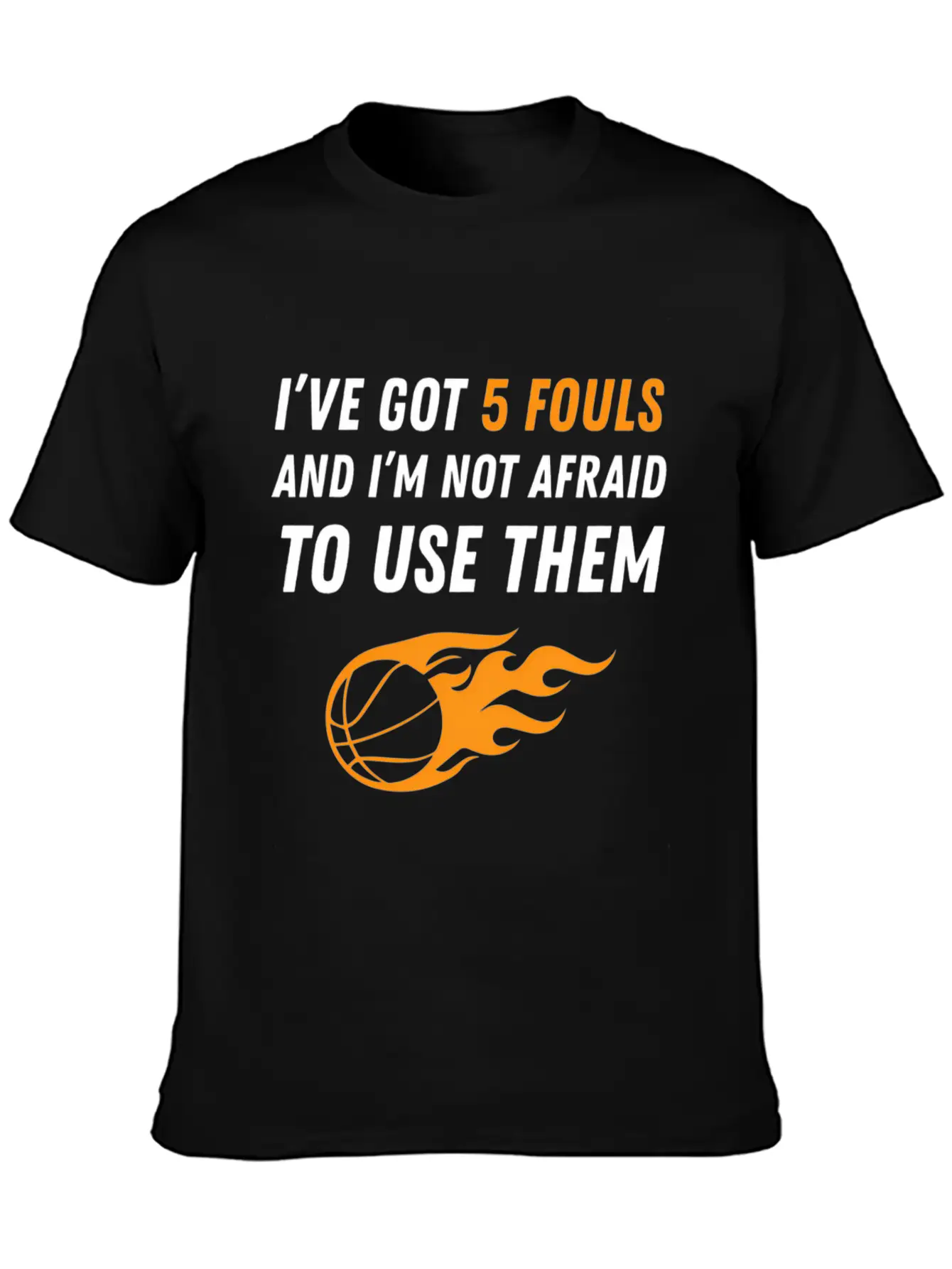 Basketball 5 Fouls Essential Unisex Summer Tee – Soft Cotton Casual Fit