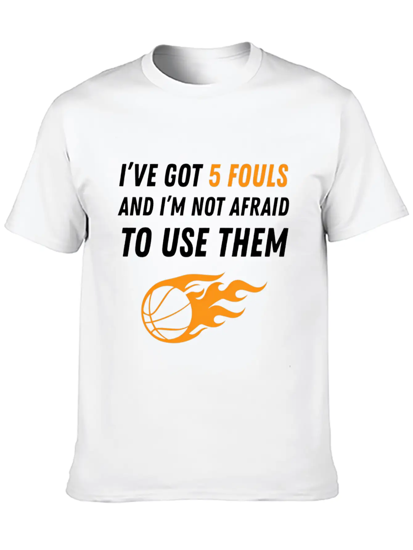 Basketball 5 Fouls Essential Unisex Summer Tee – Soft Cotton Casual Fit