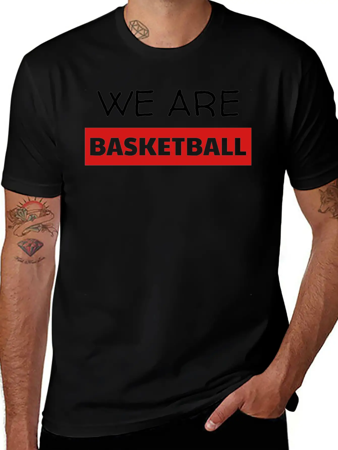 Basketball Basket Ball Basket-Ball Game Sport Stylish Everyday T-Shirt – Unisex Basic Cotton Tee