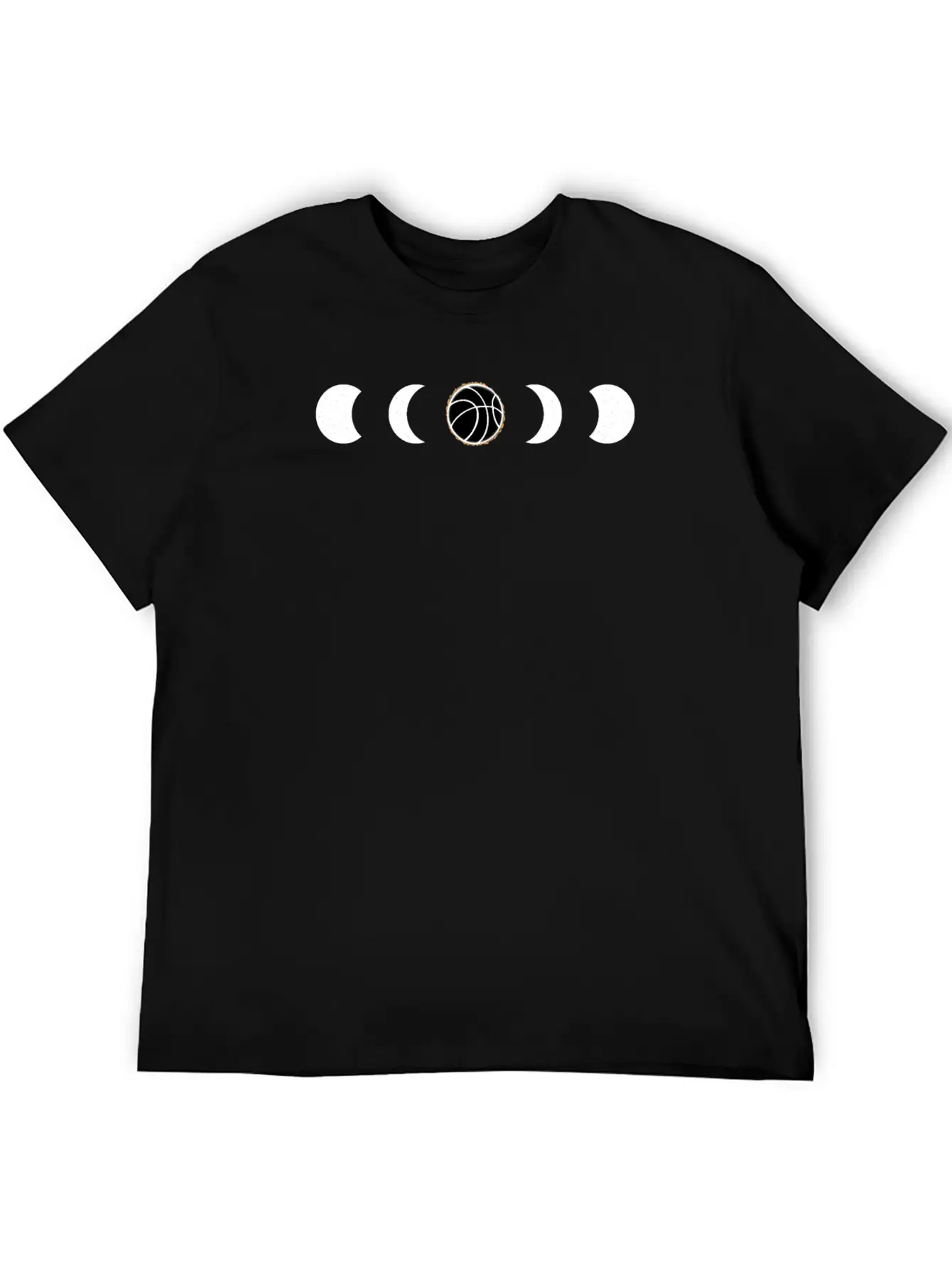 Basketball Eclipse BBall Unisex Short Sleeve Soft Cotton T-Shirt – Casual Everyday Wear