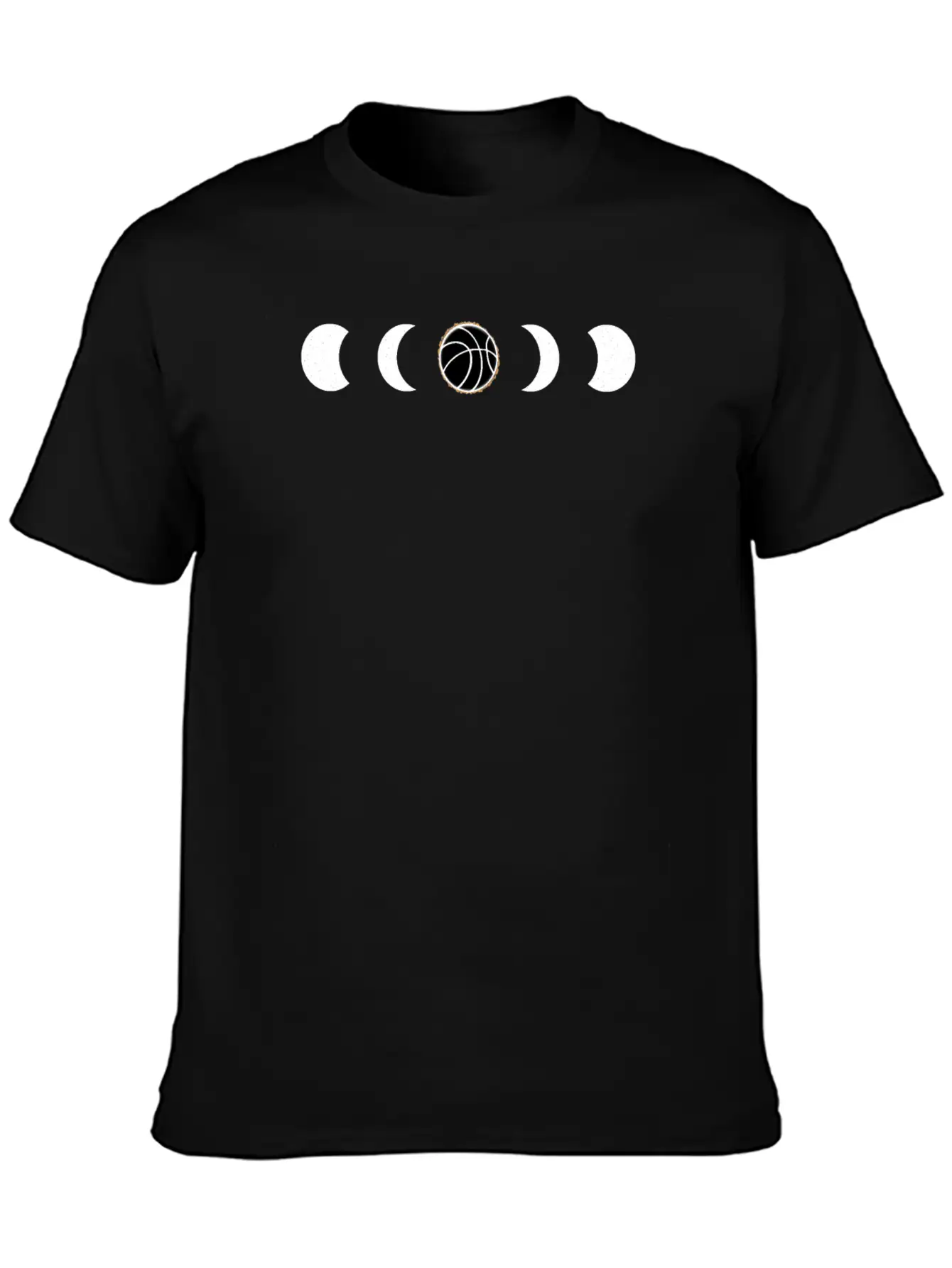 Basketball Eclipse BBall Unisex Short Sleeve Soft Cotton T-Shirt – Casual Everyday Wear