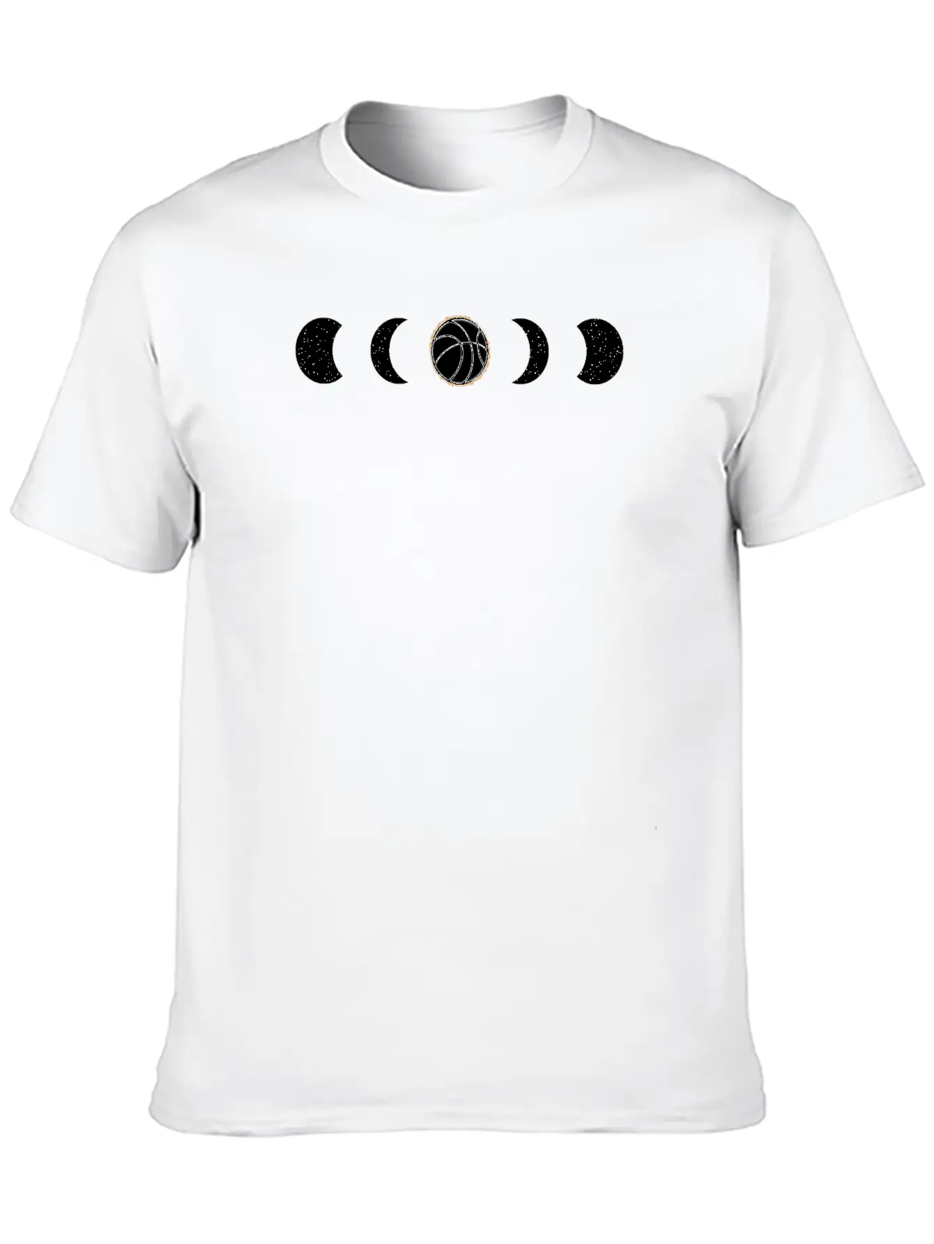 Basketball Eclipse BBall Unisex Short Sleeve Soft Cotton T-Shirt – Casual Everyday Wear