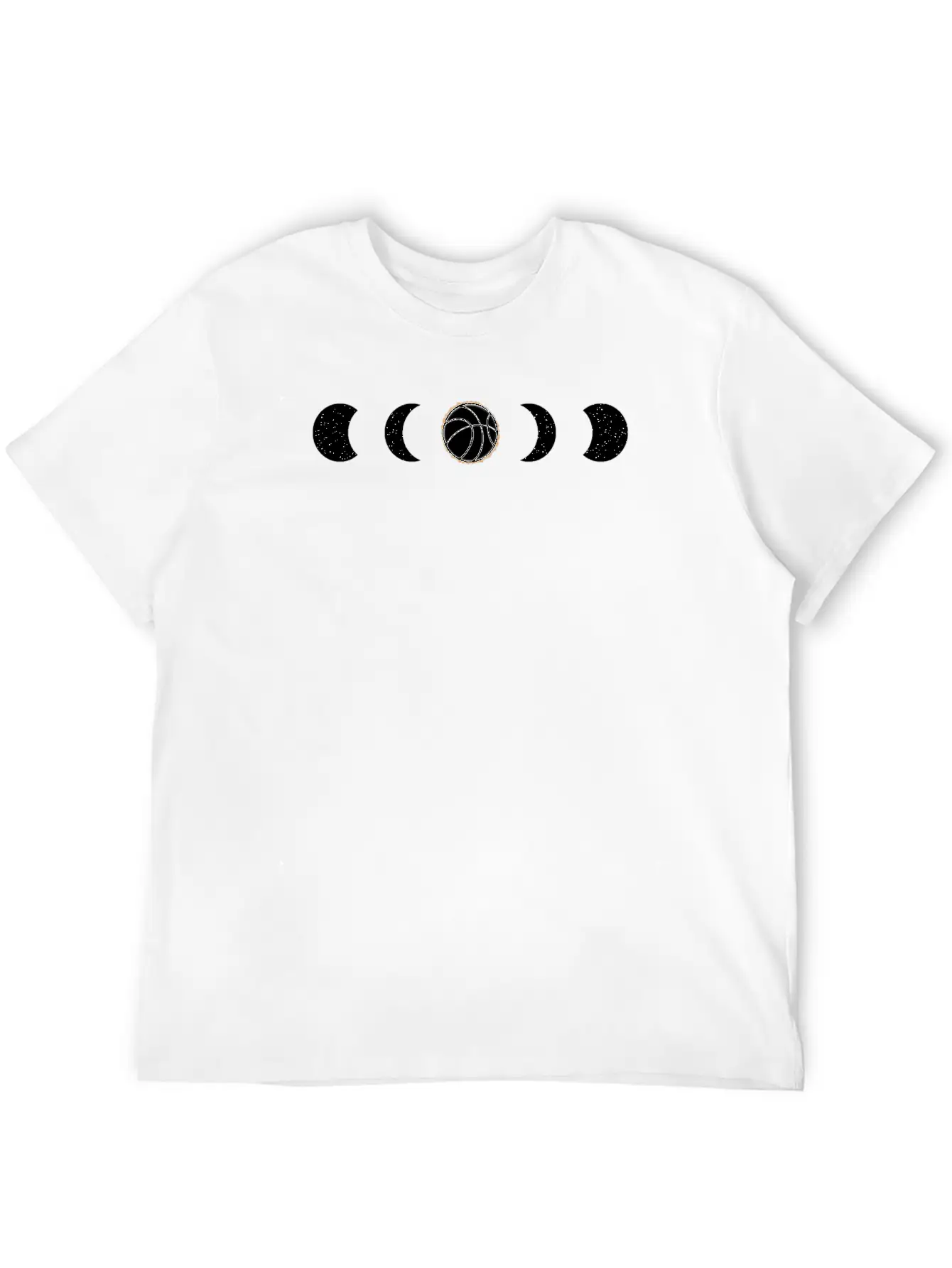 Basketball Eclipse BBall Unisex Short Sleeve Soft Cotton T-Shirt – Casual Everyday Wear